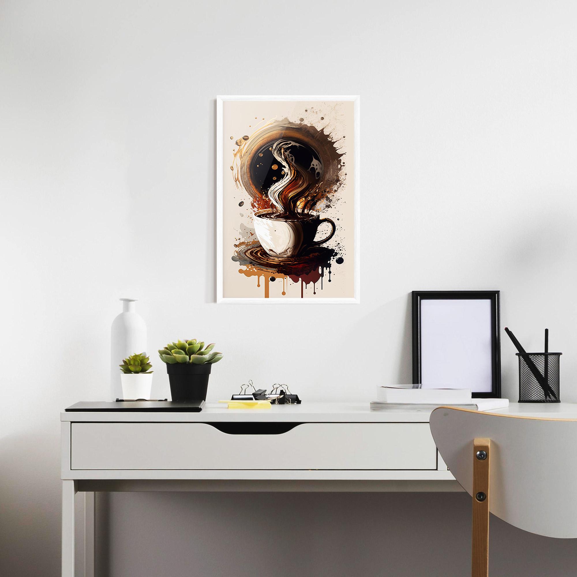 Plakat w Ramie Coffee Art mockup 7