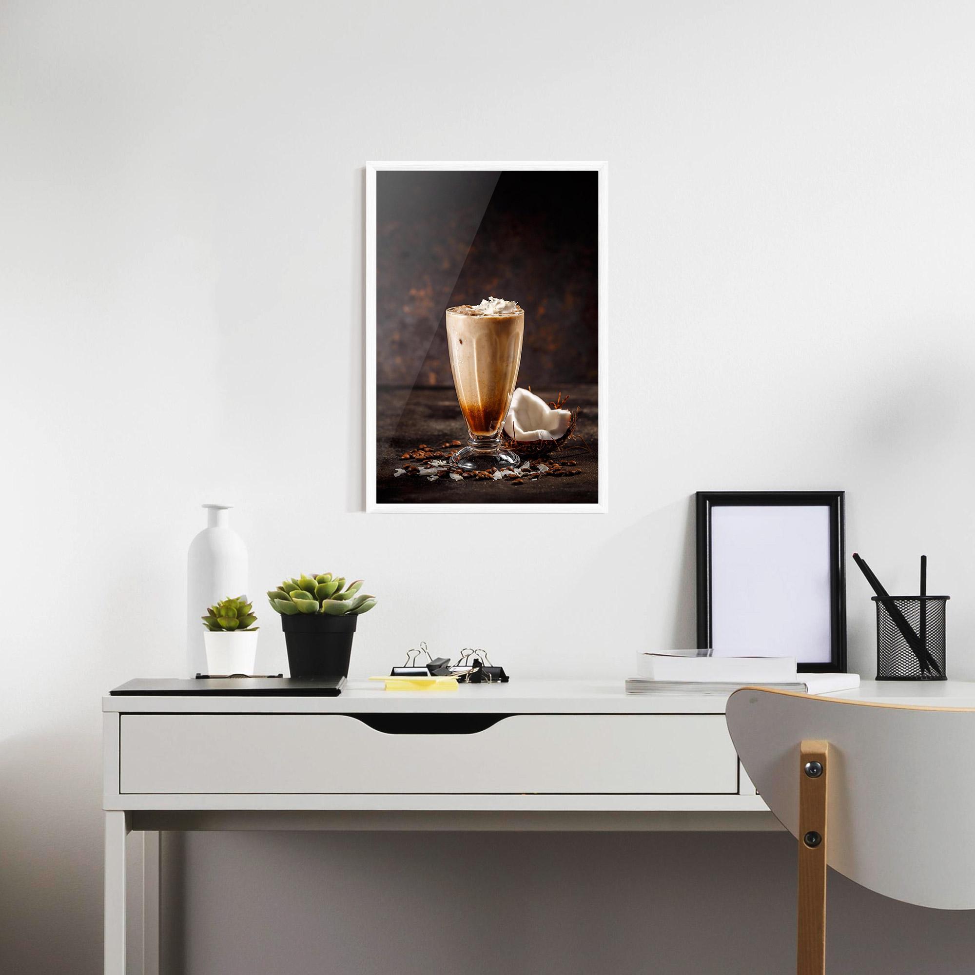 Plakat w Ramie Tasty Coconut Coffee mockup 7
