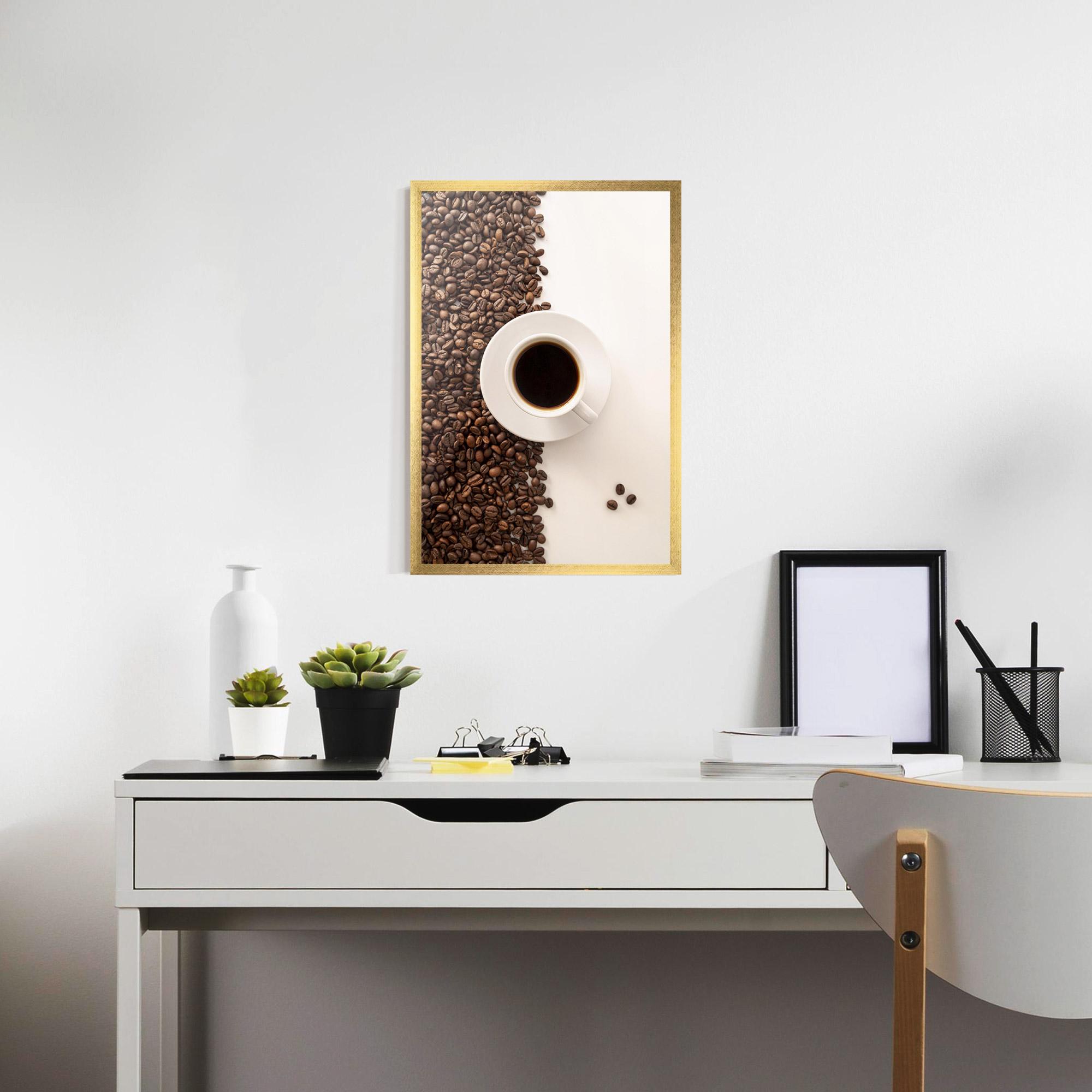 Plakat w Ramie Contrasted Coffee mockup 7