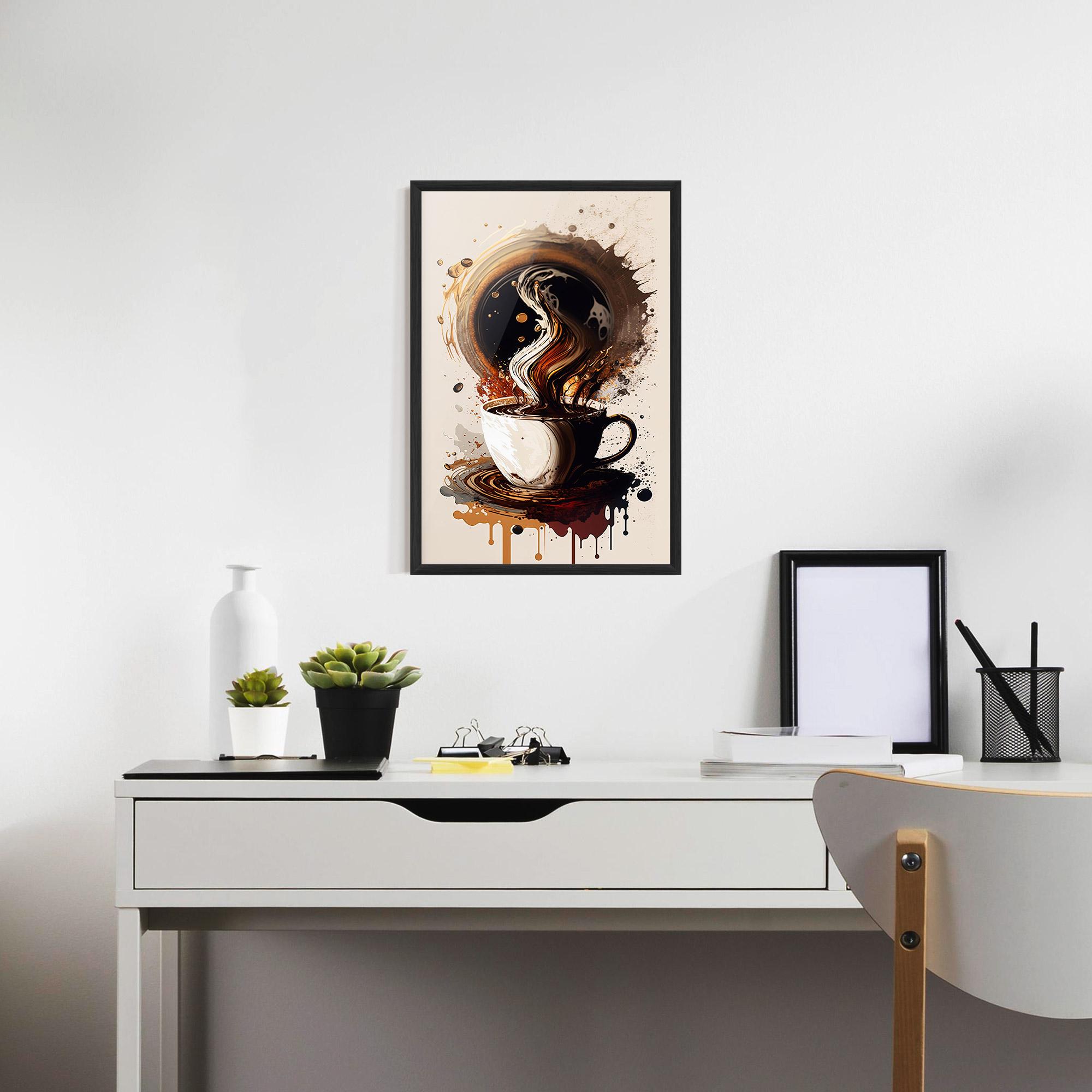 Plakat w Ramie Coffee Art mockup 7