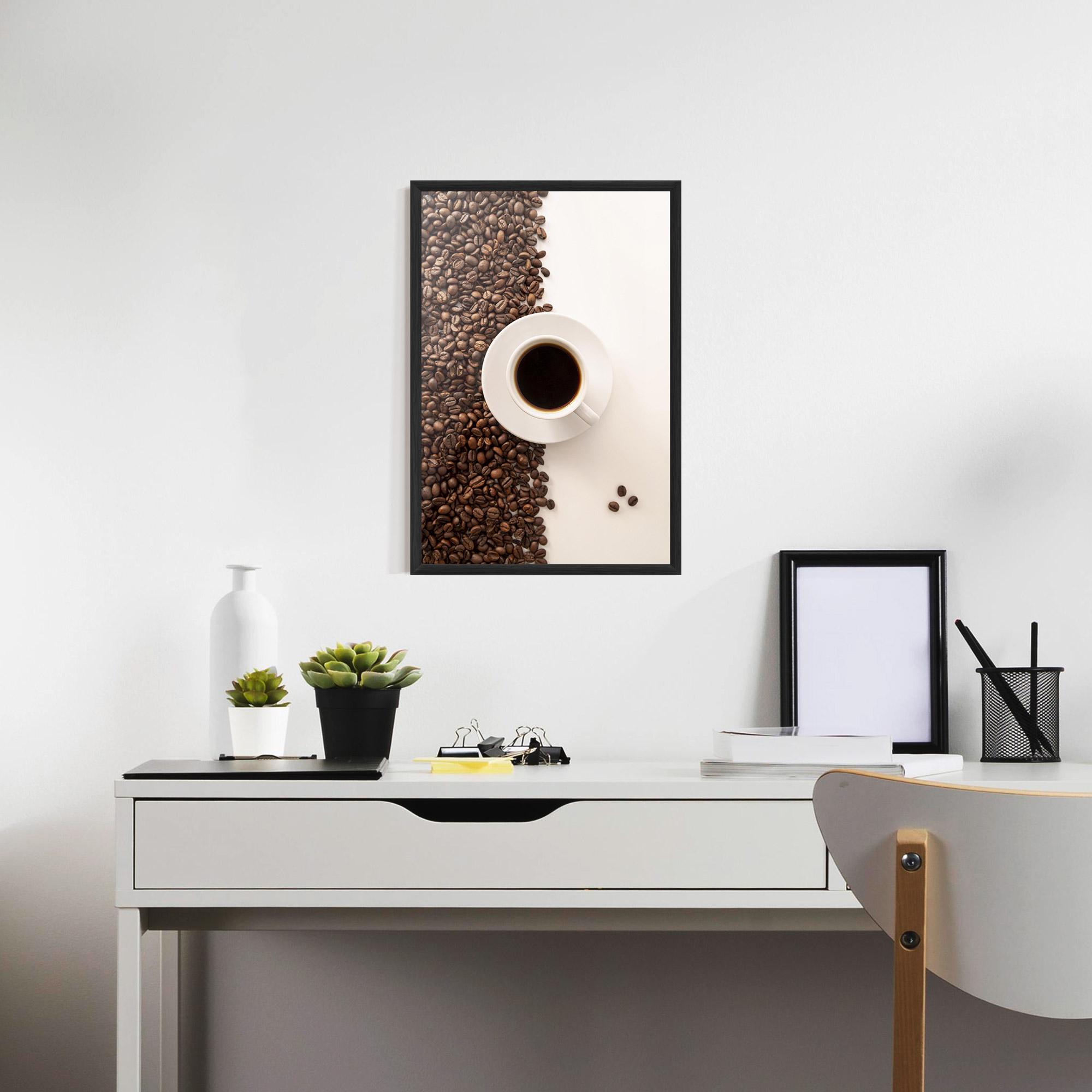 Plakat w Ramie Contrasted Coffee mockup 7