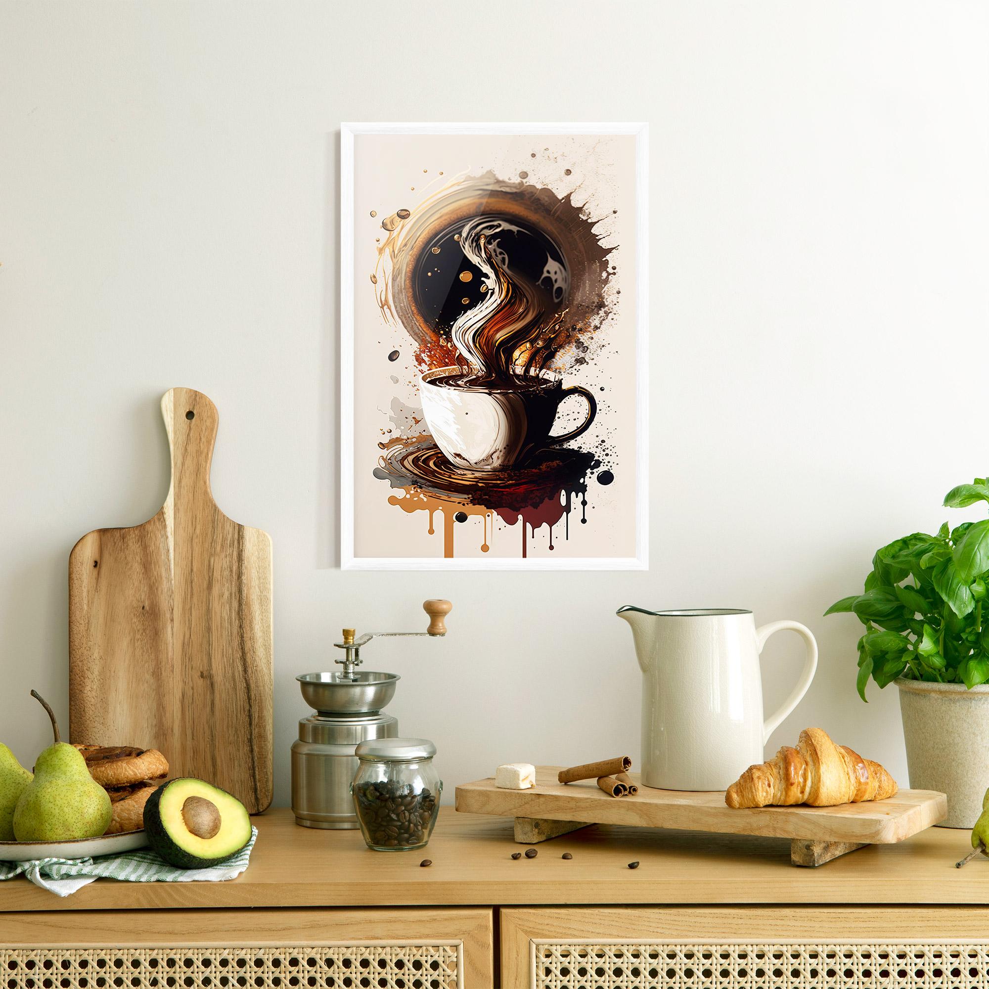 Plakat w Ramie Coffee Art mockup 8