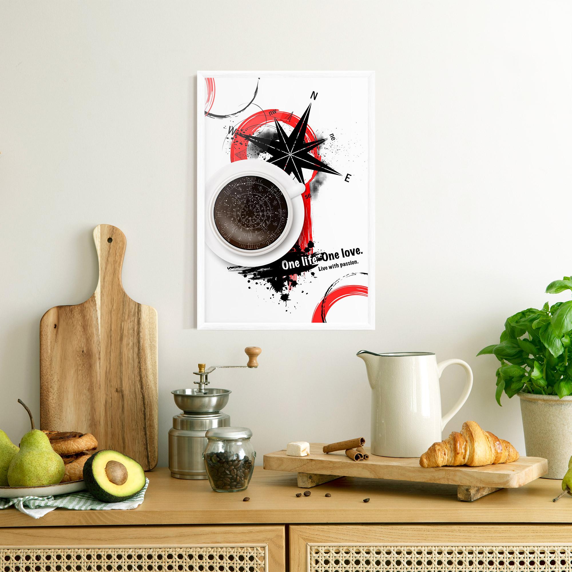 Plakat w Ramie Live With Passion mockup 8