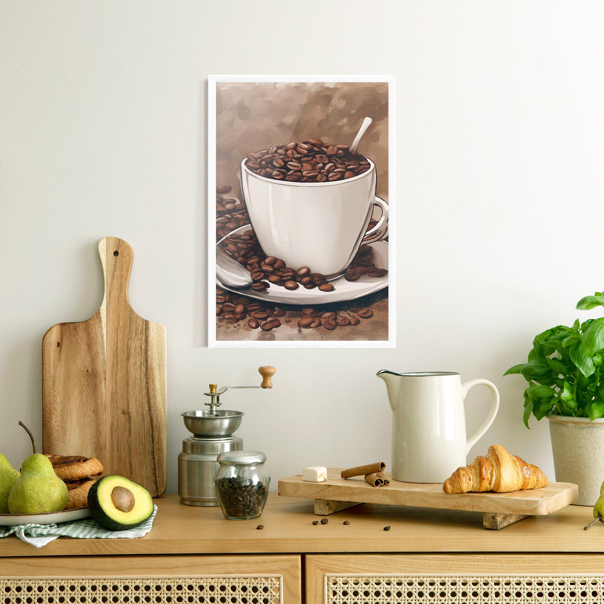 Plakat w Ramie Vintage Coffee mockup 8