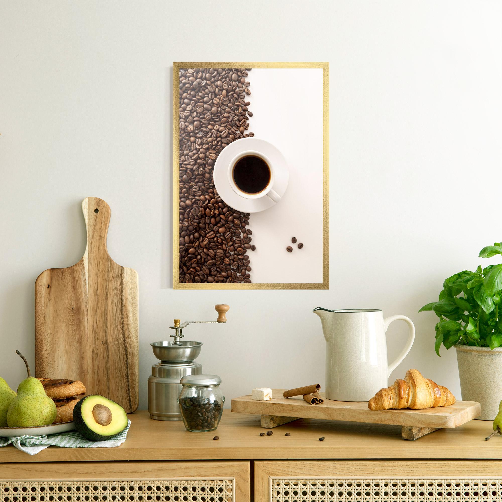 Plakat w Ramie Contrasted Coffee mockup 8