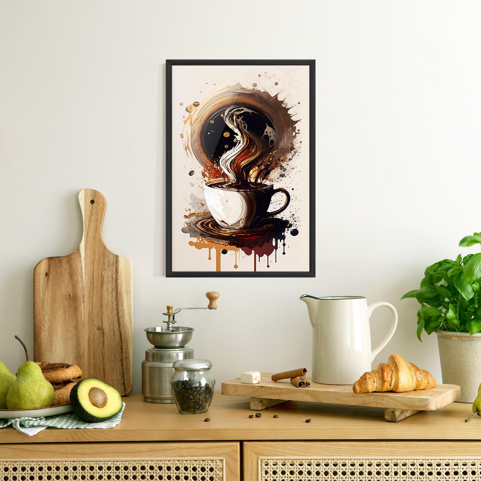 Plakat w Ramie Coffee Art mockup 8