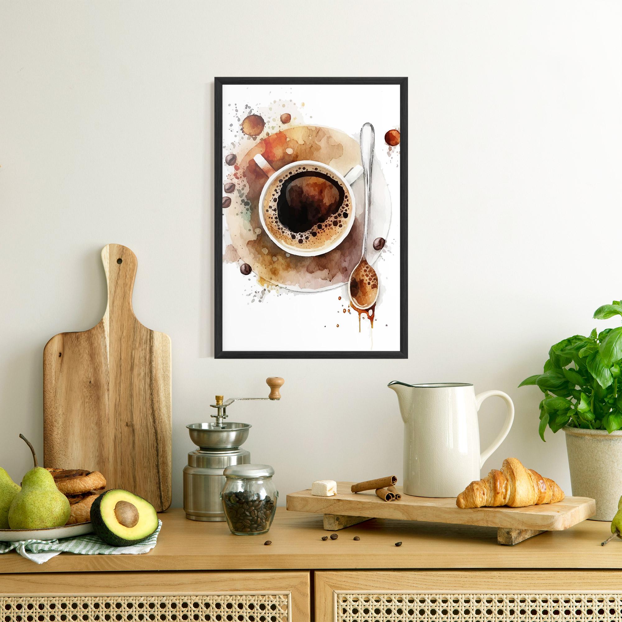 Plakat w Ramie Coffee Liquid mockup 8