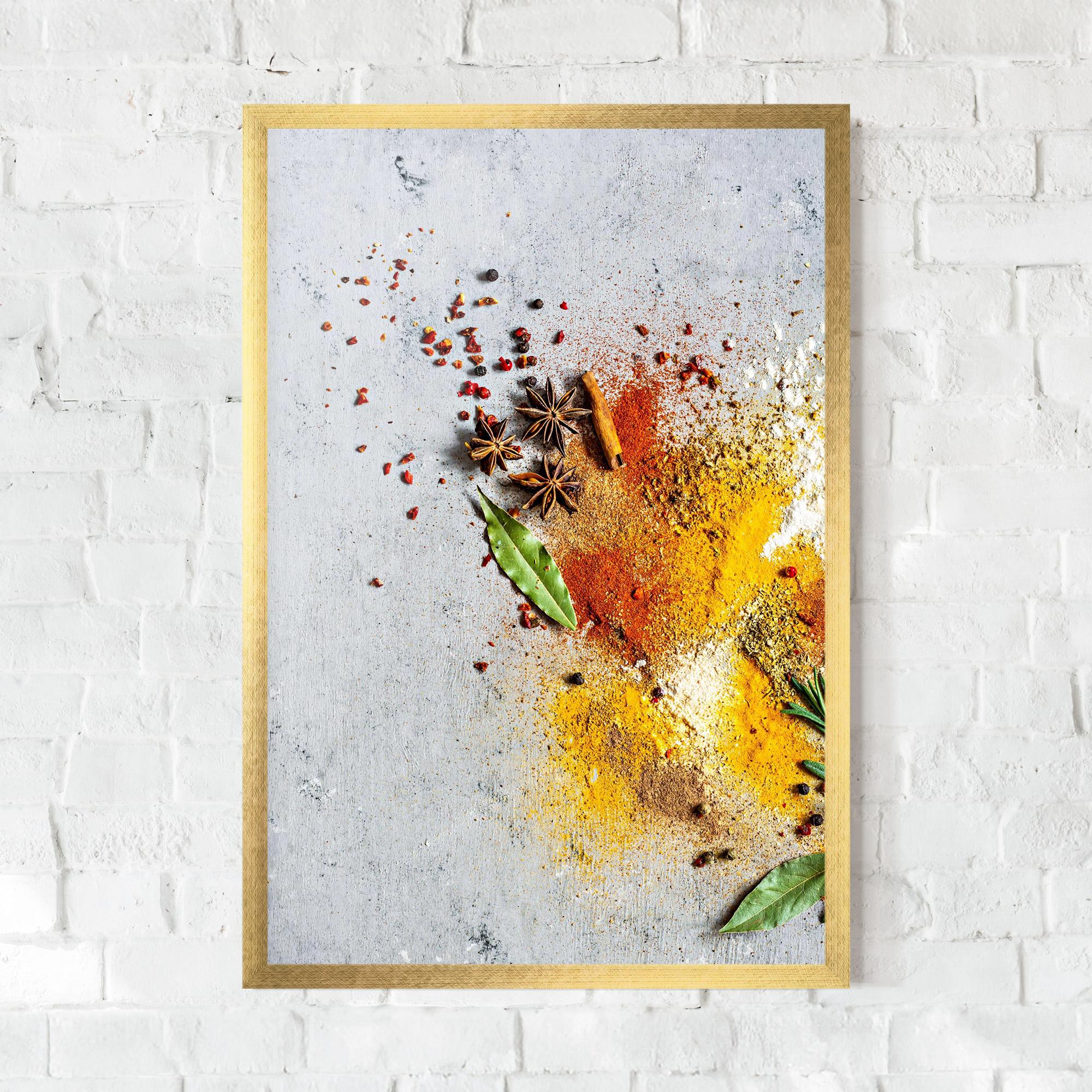 Plakat w Ramie Spice Powders mockup 0