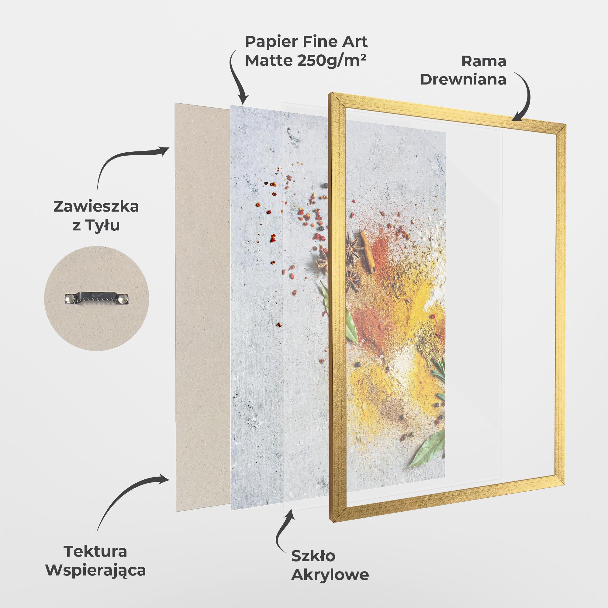 Plakat w Ramie Spice Powders mockup 1