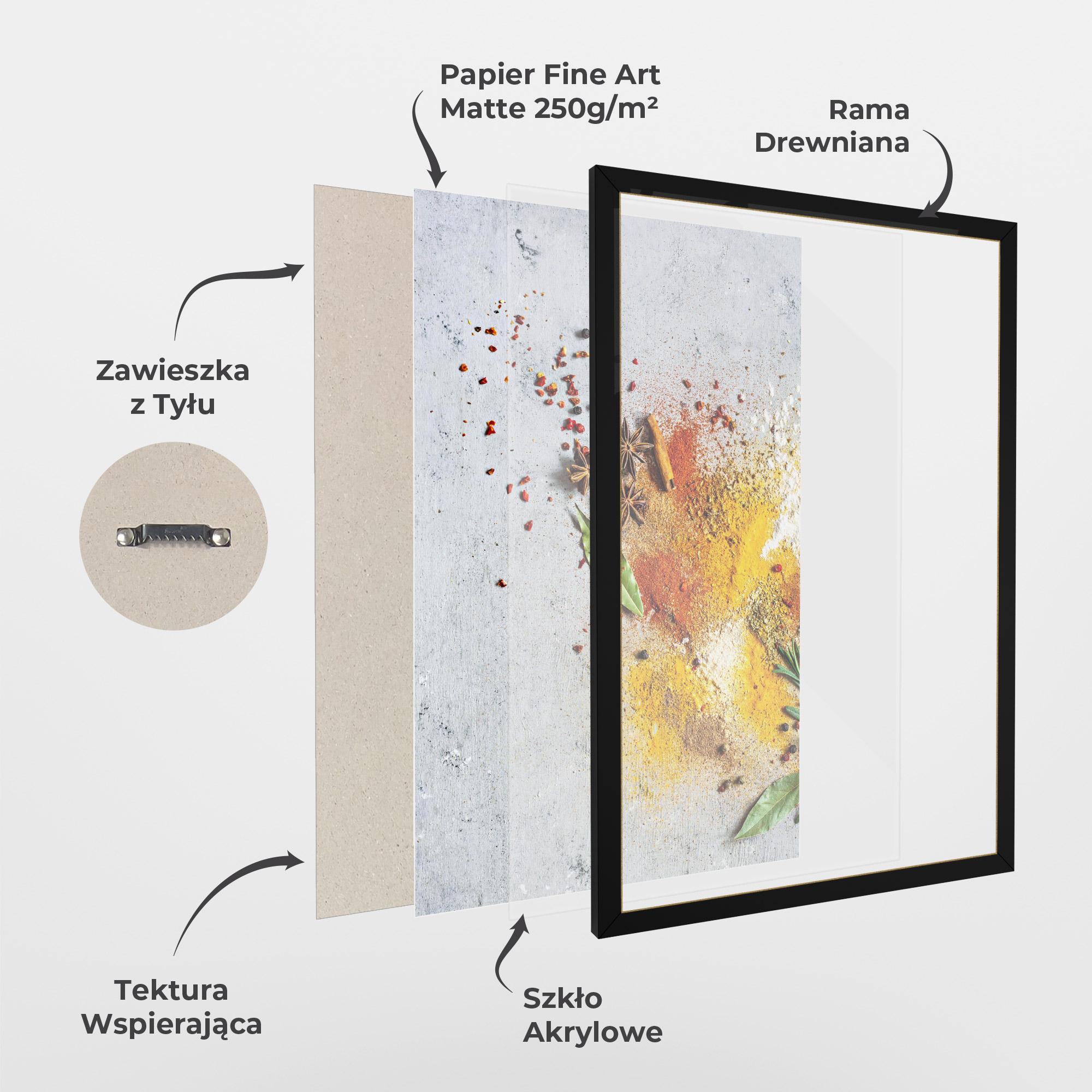 Plakat w Ramie Spice Powders mockup 1
