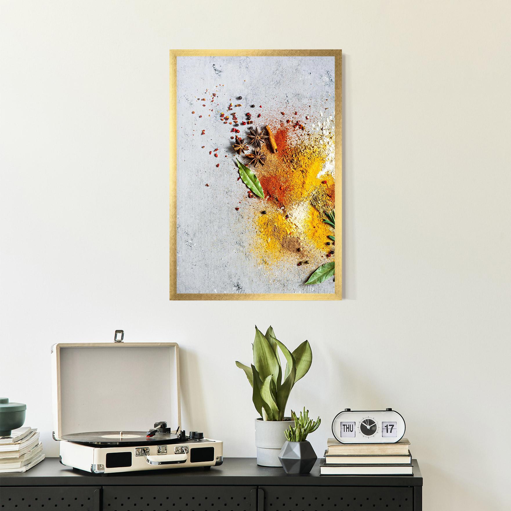 Plakat w Ramie Spice Powders mockup 2