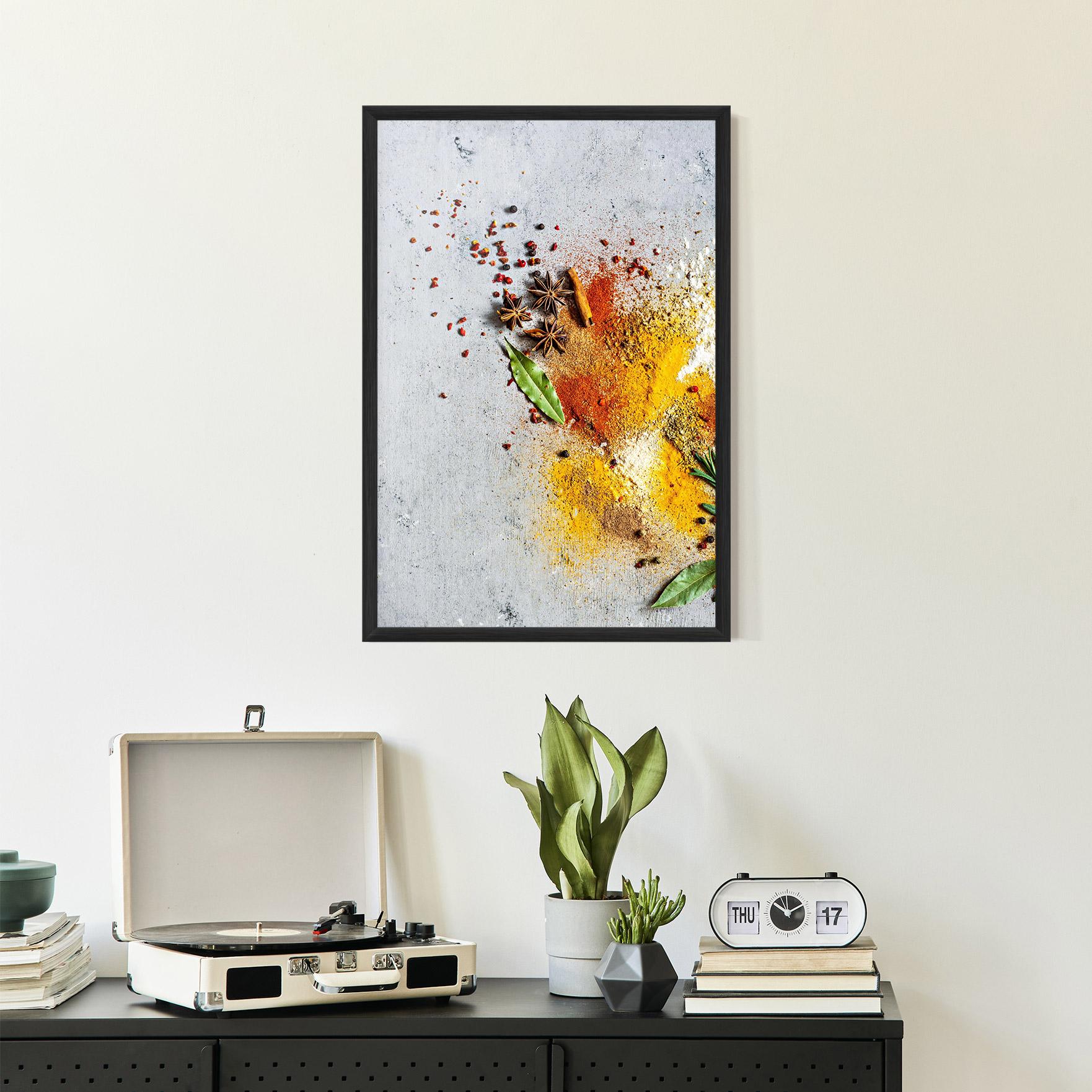 Plakat w Ramie Spice Powders mockup 2