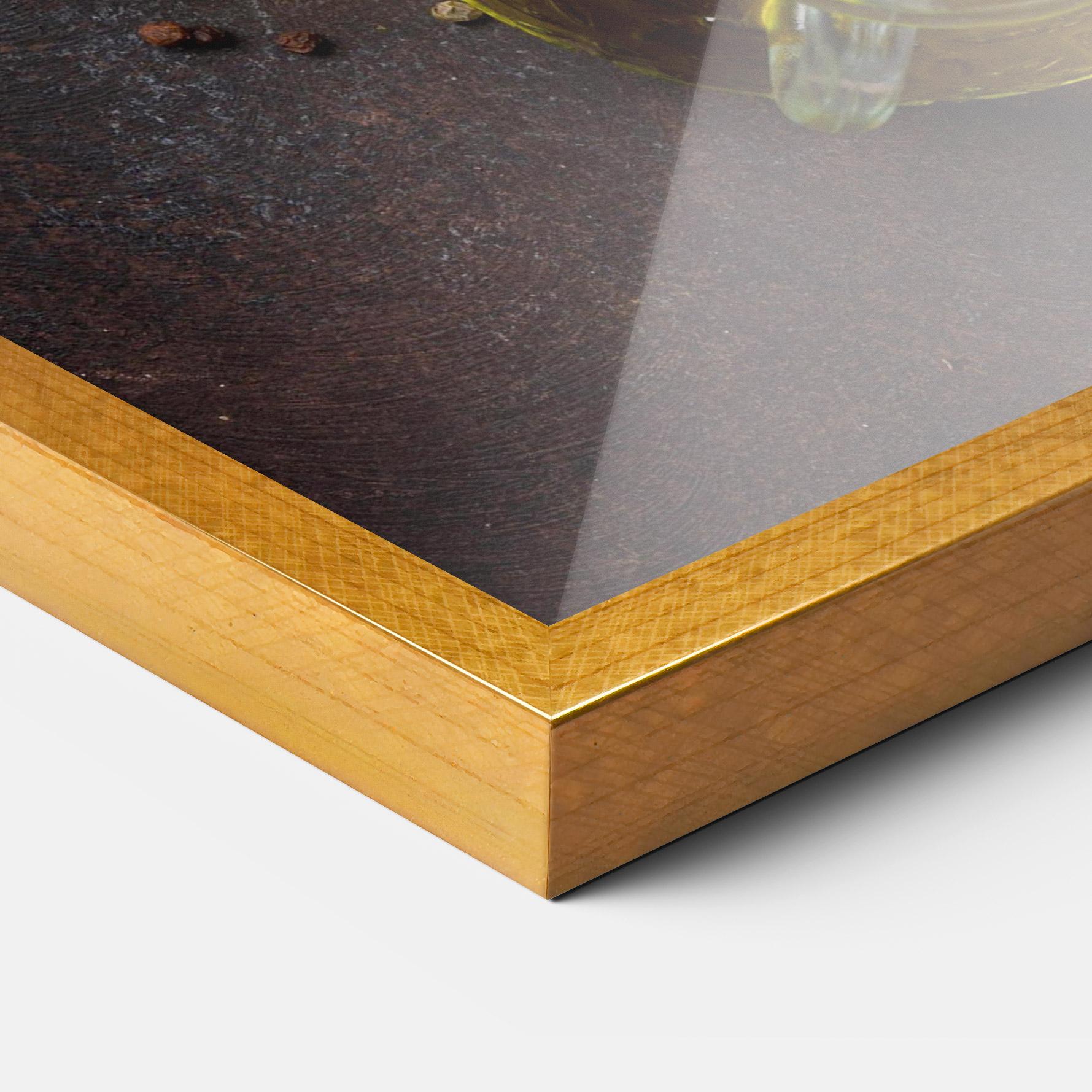 Plakat w Ramie Spices On Stone Table mockup 3