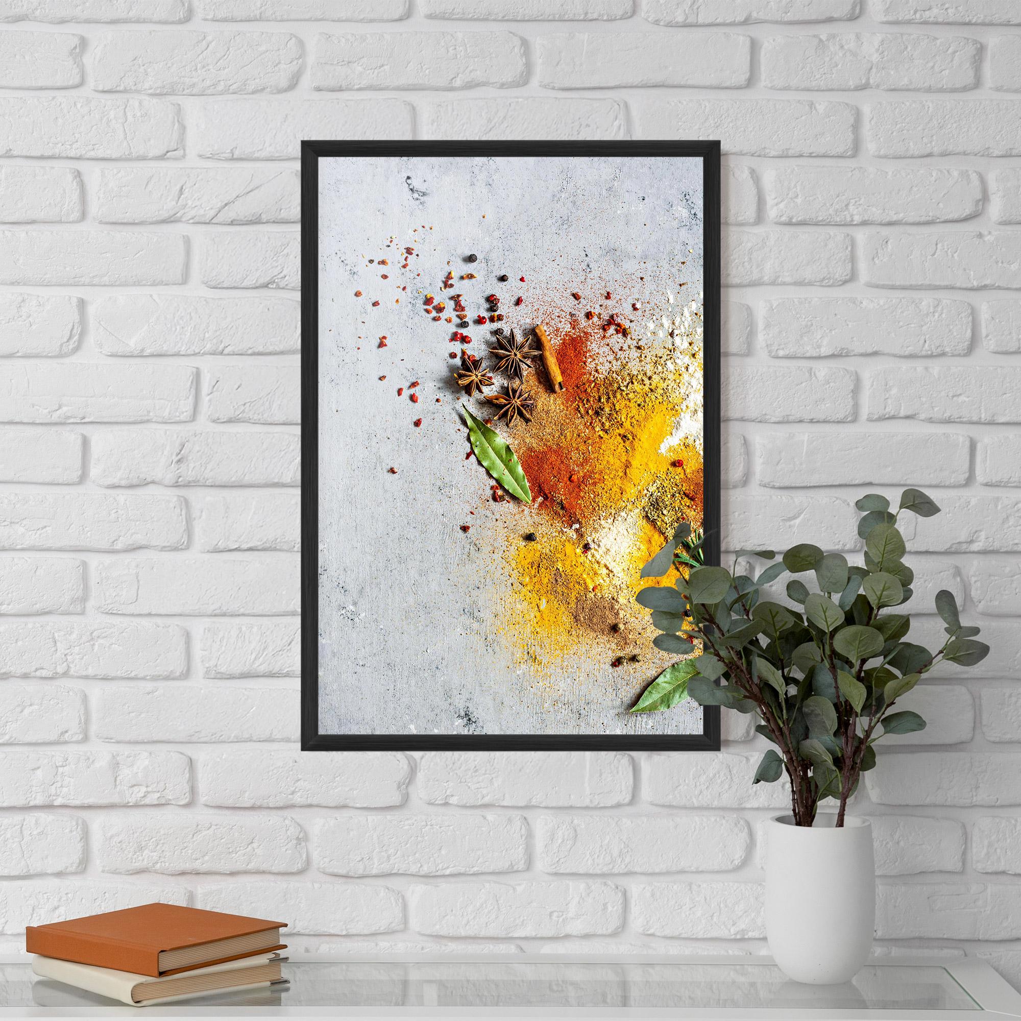 Plakat w Ramie Spice Powders mockup 5