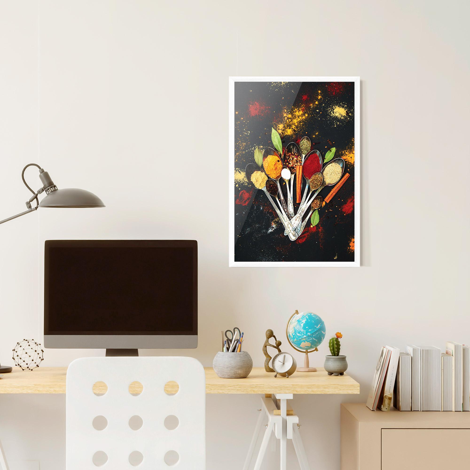 Plakat w Ramie Cooking Spices Spoons mockup 6