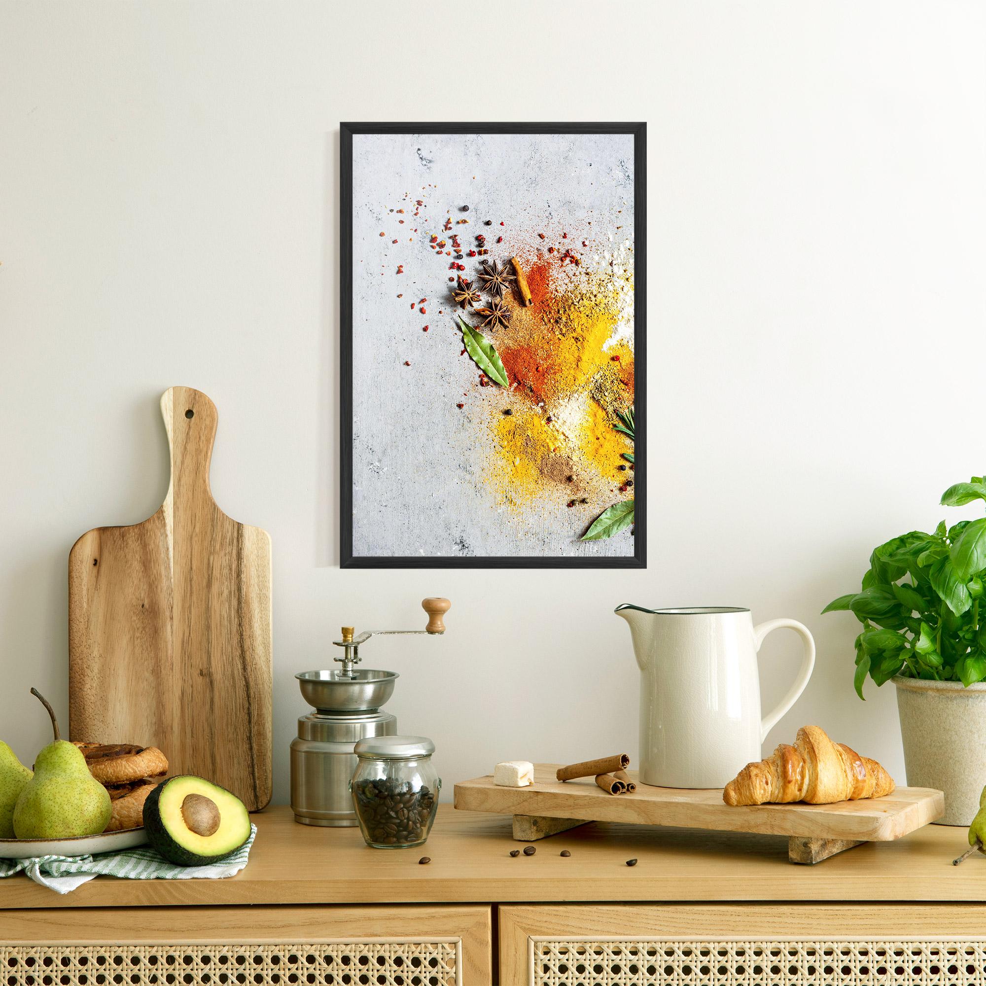Plakat w Ramie Spice Powders mockup 8