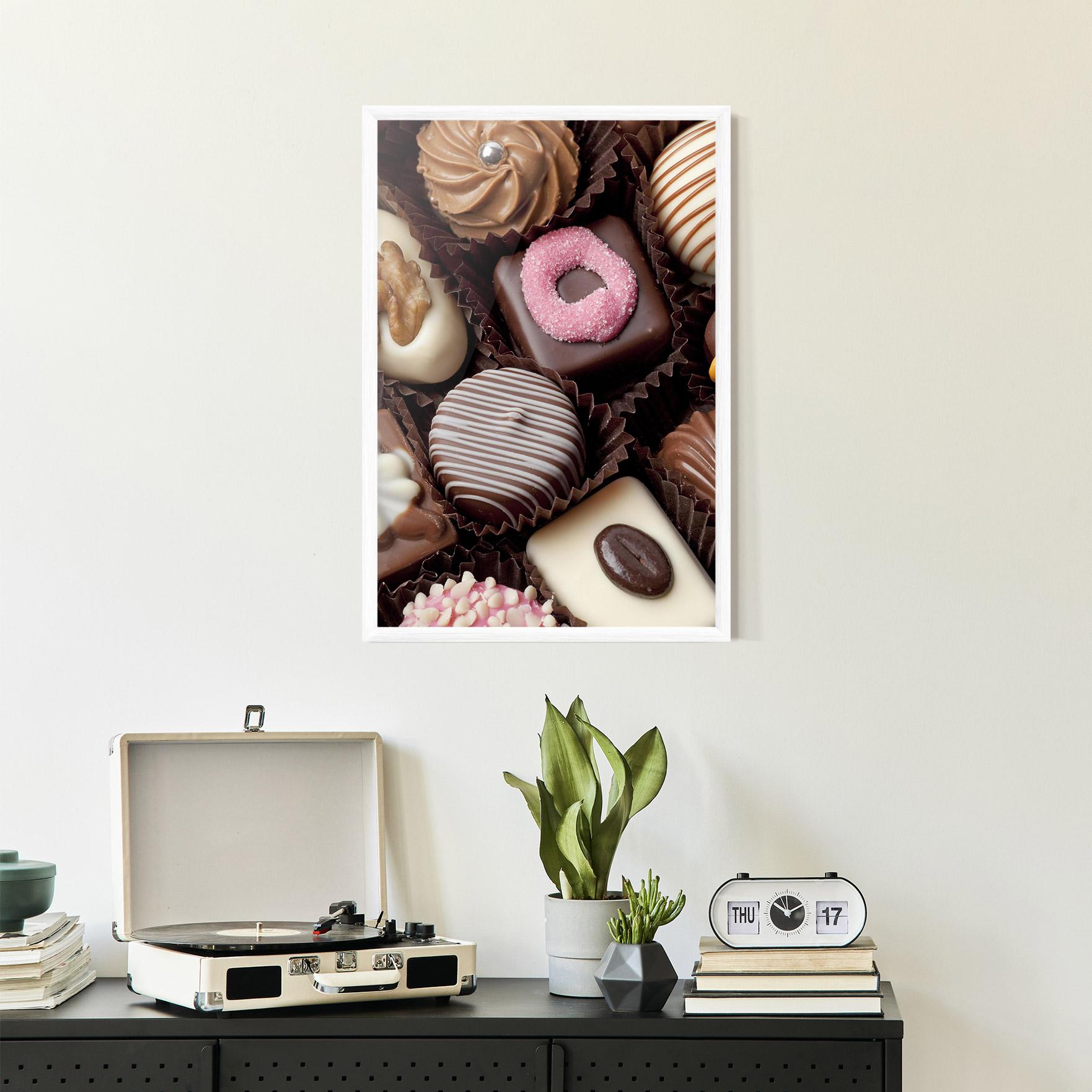 Plakat w Ramie Chocolate Bonbons mockup 2