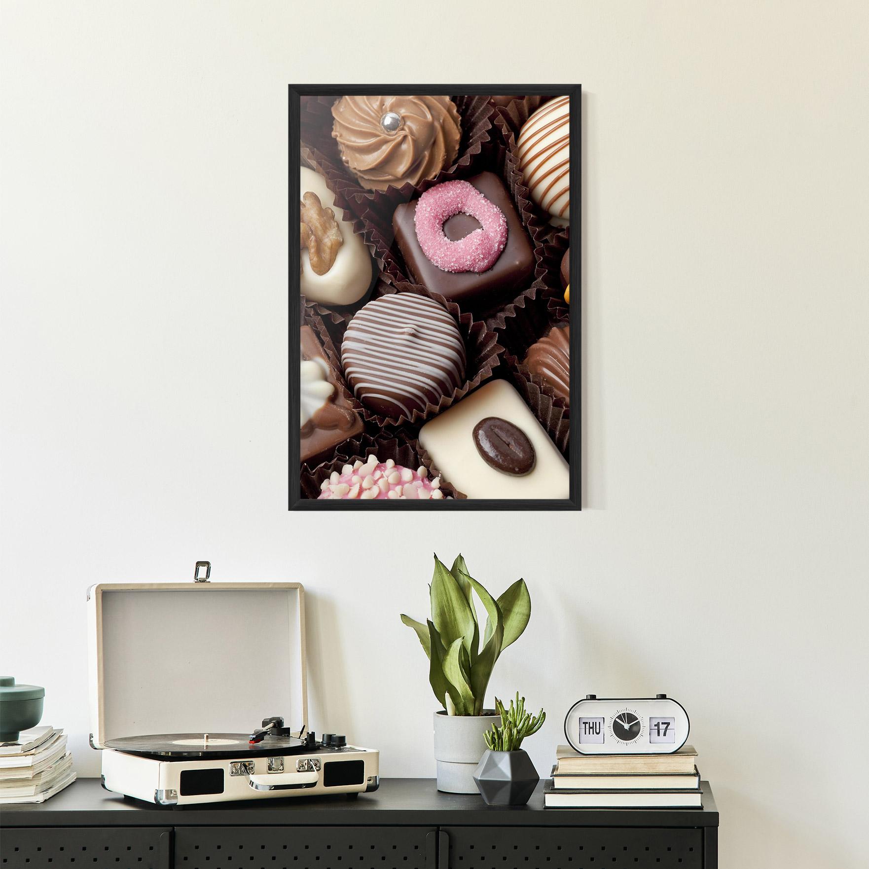 Plakat w Ramie Chocolate Bonbons mockup 2