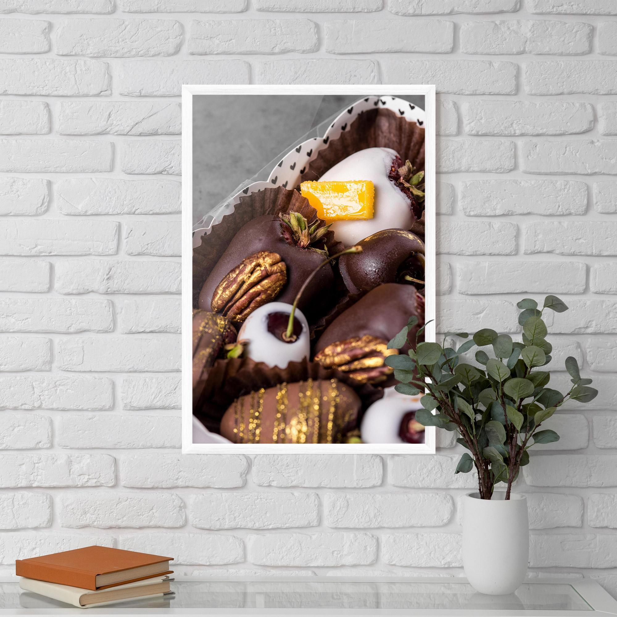 Plakat w Ramie Chocolate Covered mockup 5