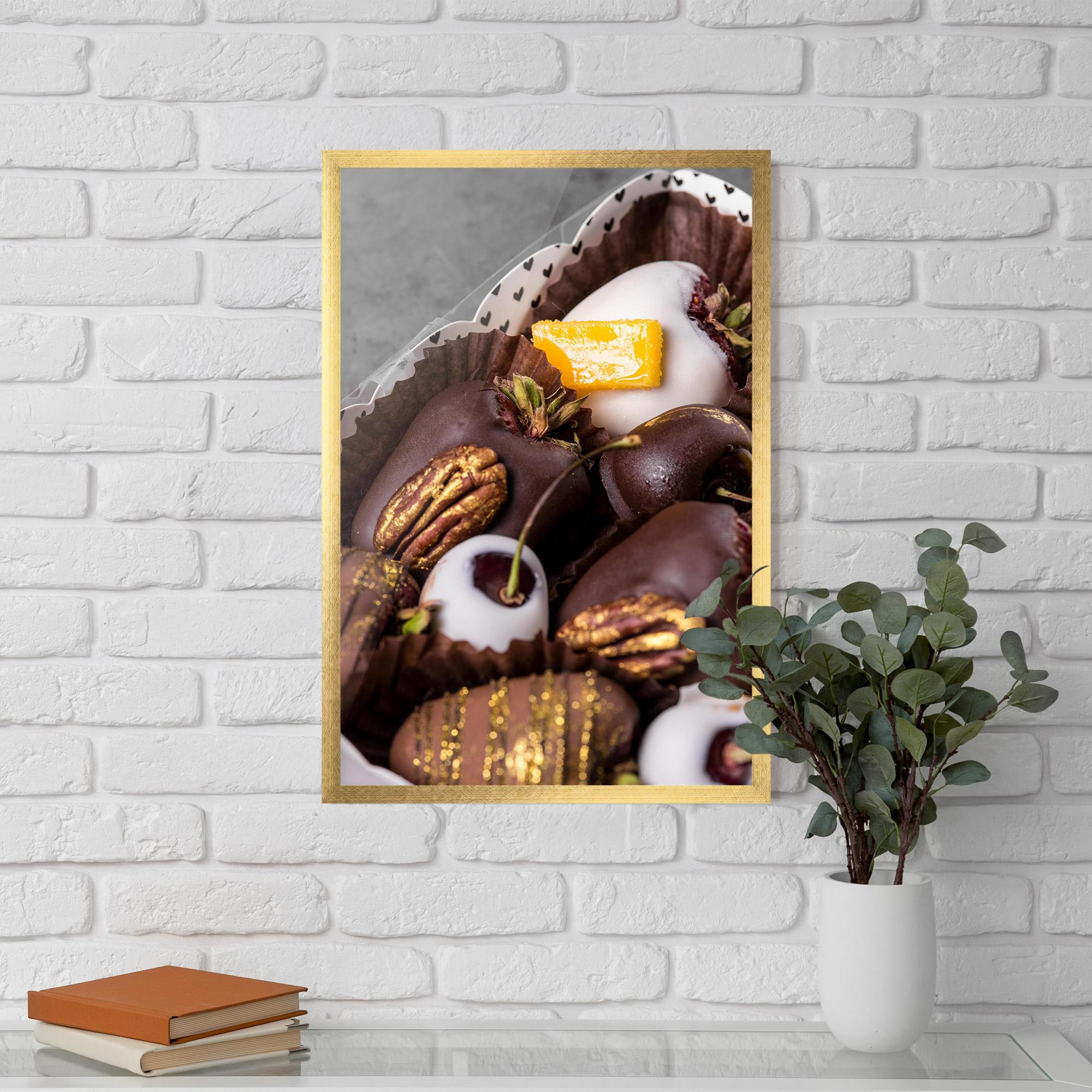 Plakat w Ramie Chocolate Covered mockup 5