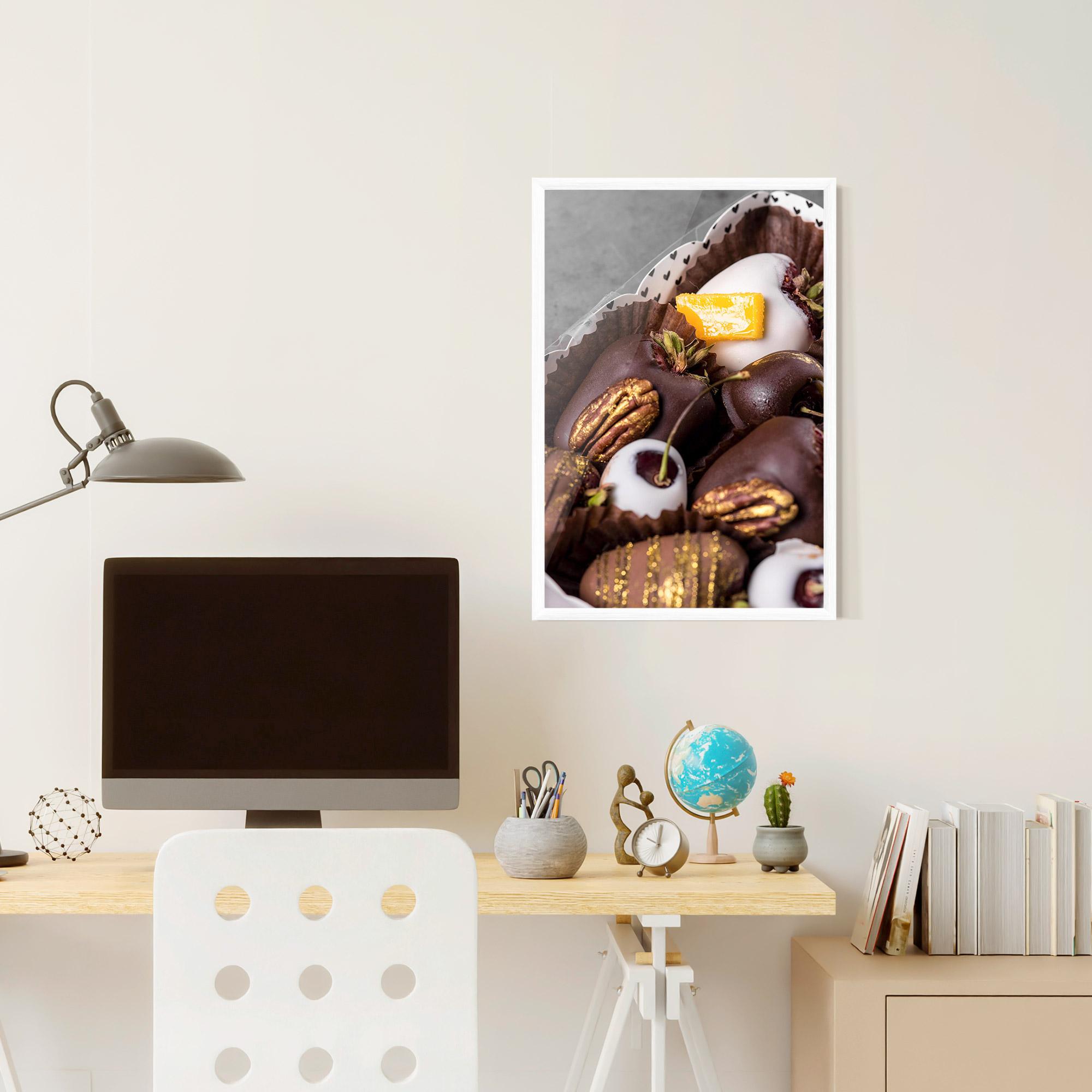 Plakat w Ramie Chocolate Covered mockup 6
