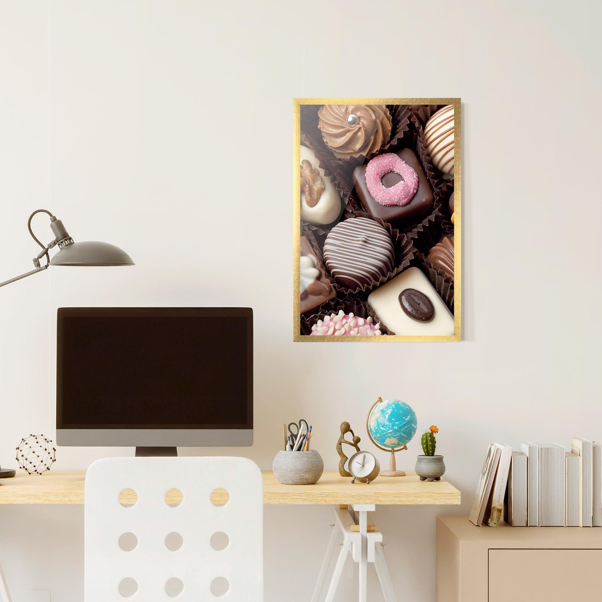 Plakat w Ramie Chocolate Bonbons mockup 6
