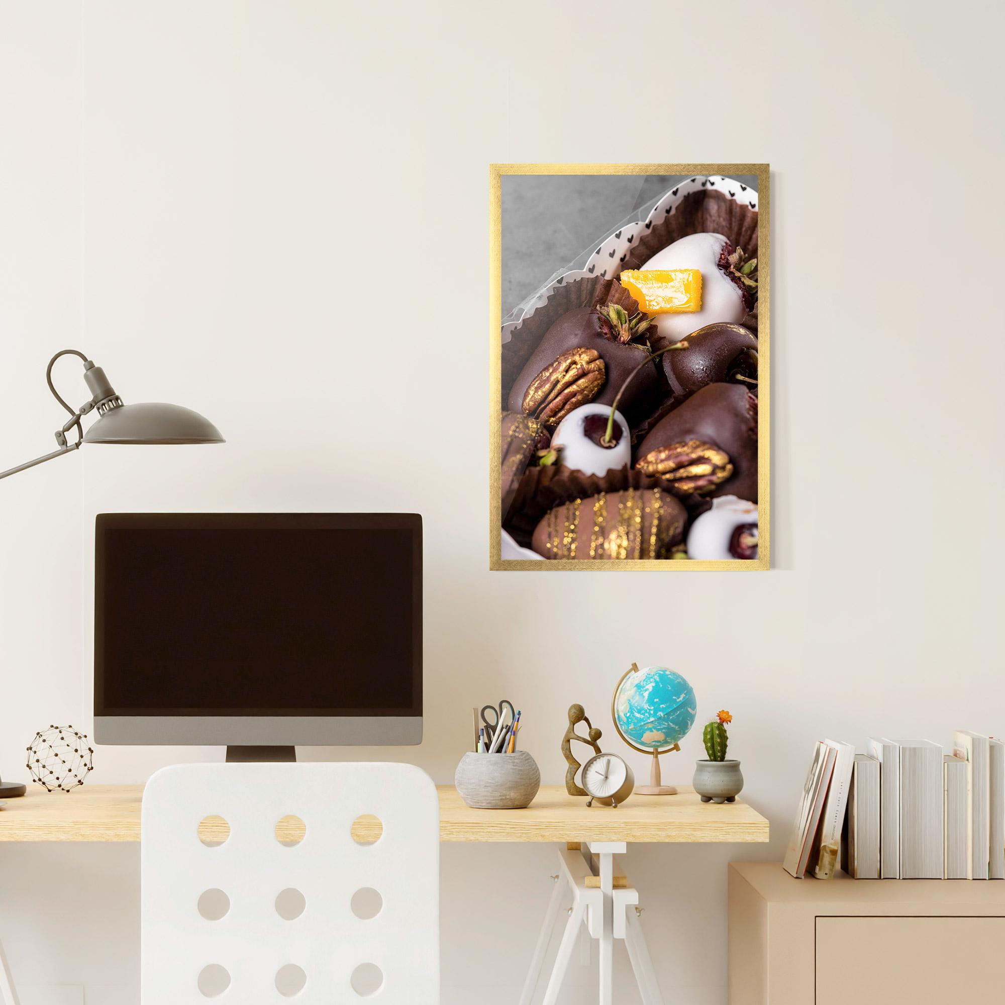 Plakat w Ramie Chocolate Covered mockup 6