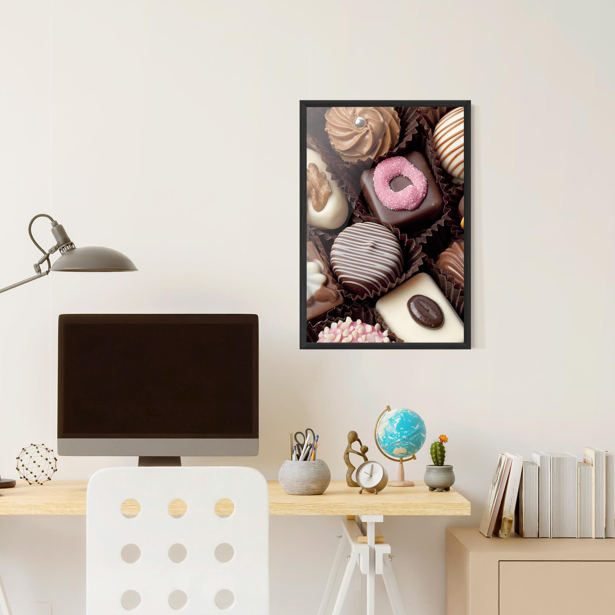 Plakat w Ramie Chocolate Bonbons mockup 6
