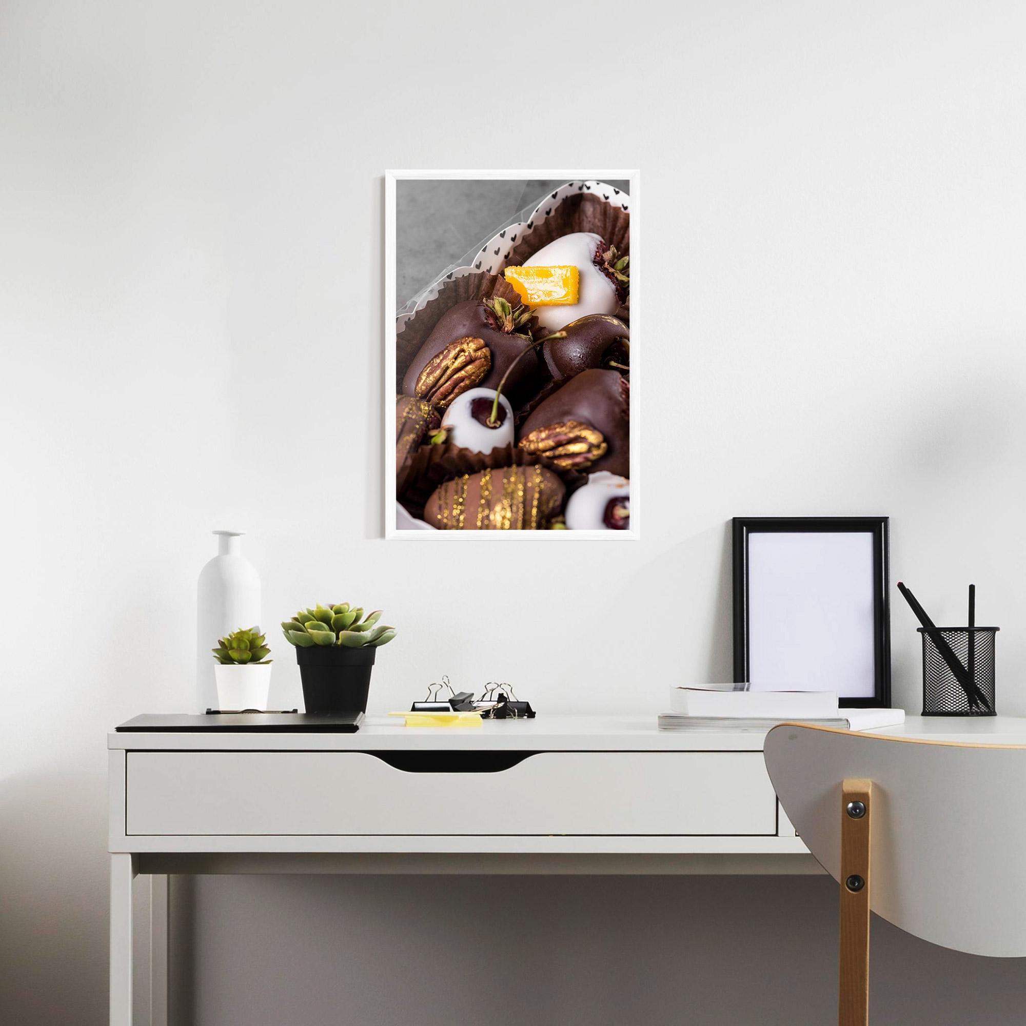 Plakat w Ramie Chocolate Covered mockup 7