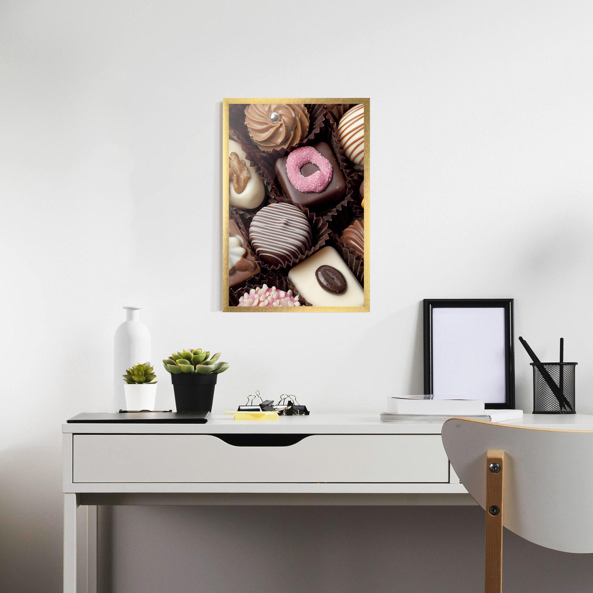 Plakat w Ramie Chocolate Bonbons mockup 7