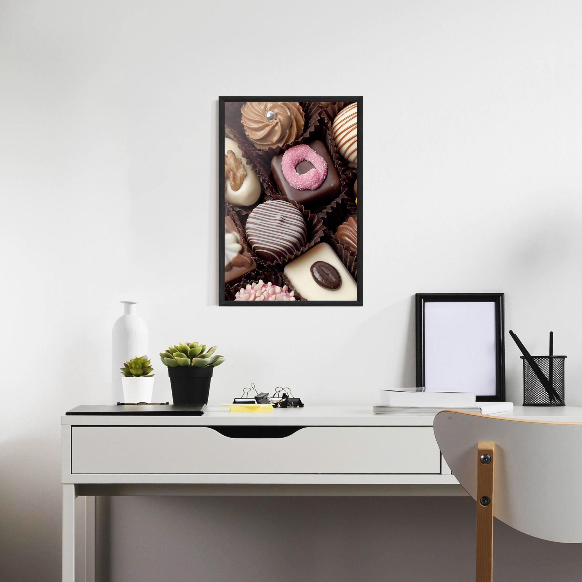 Plakat w Ramie Chocolate Bonbons mockup 7