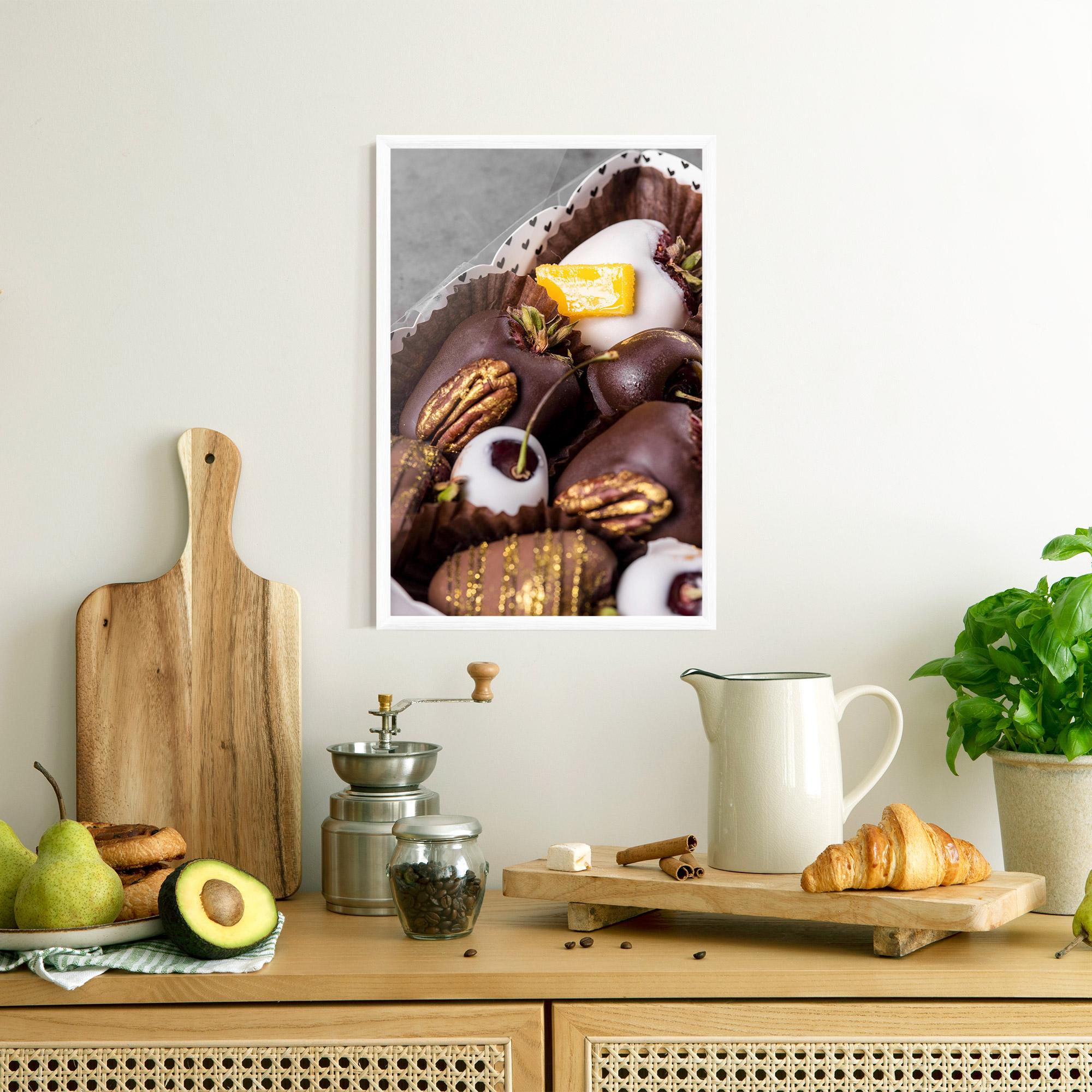 Plakat w Ramie Chocolate Covered mockup 8