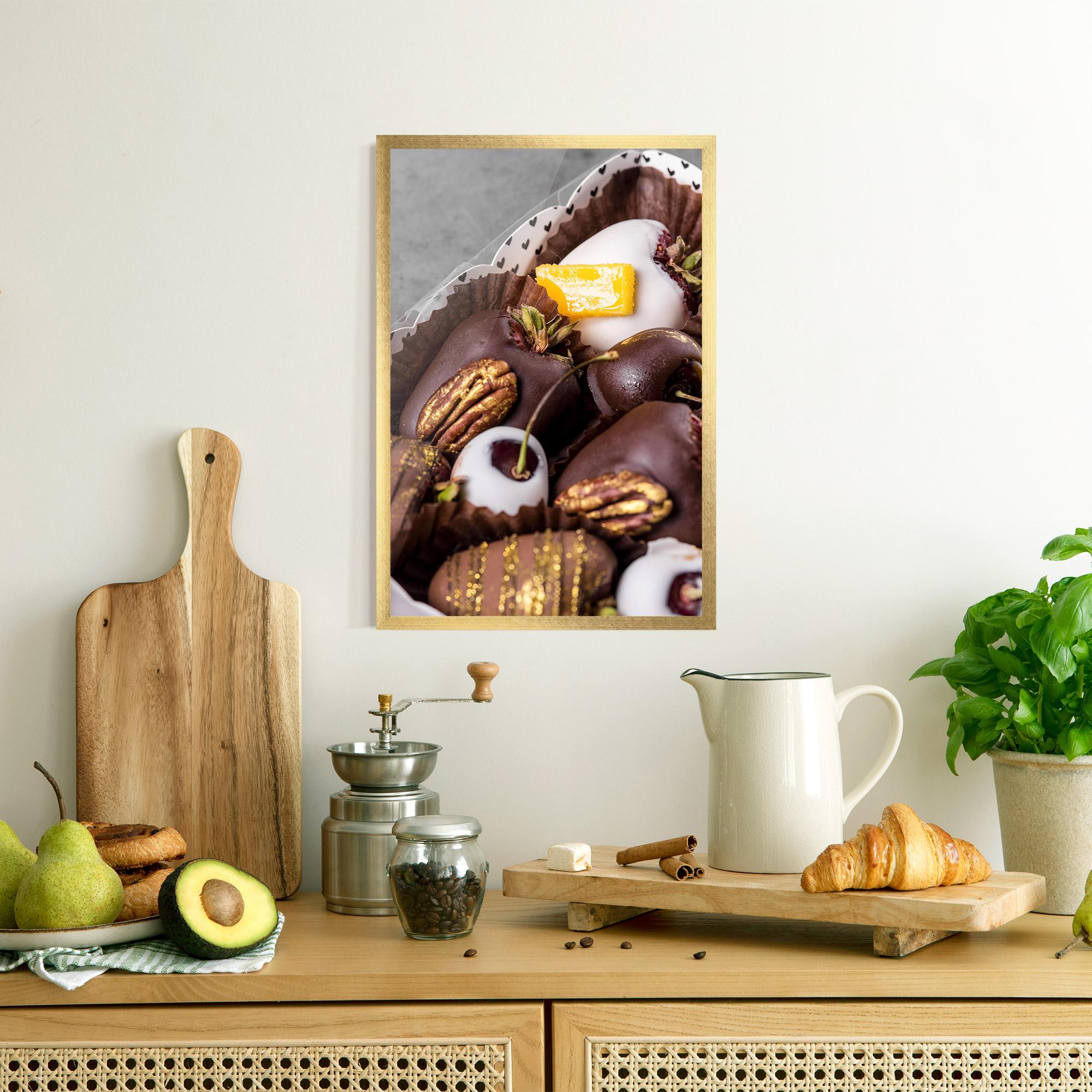 Plakat w Ramie Chocolate Covered mockup 8