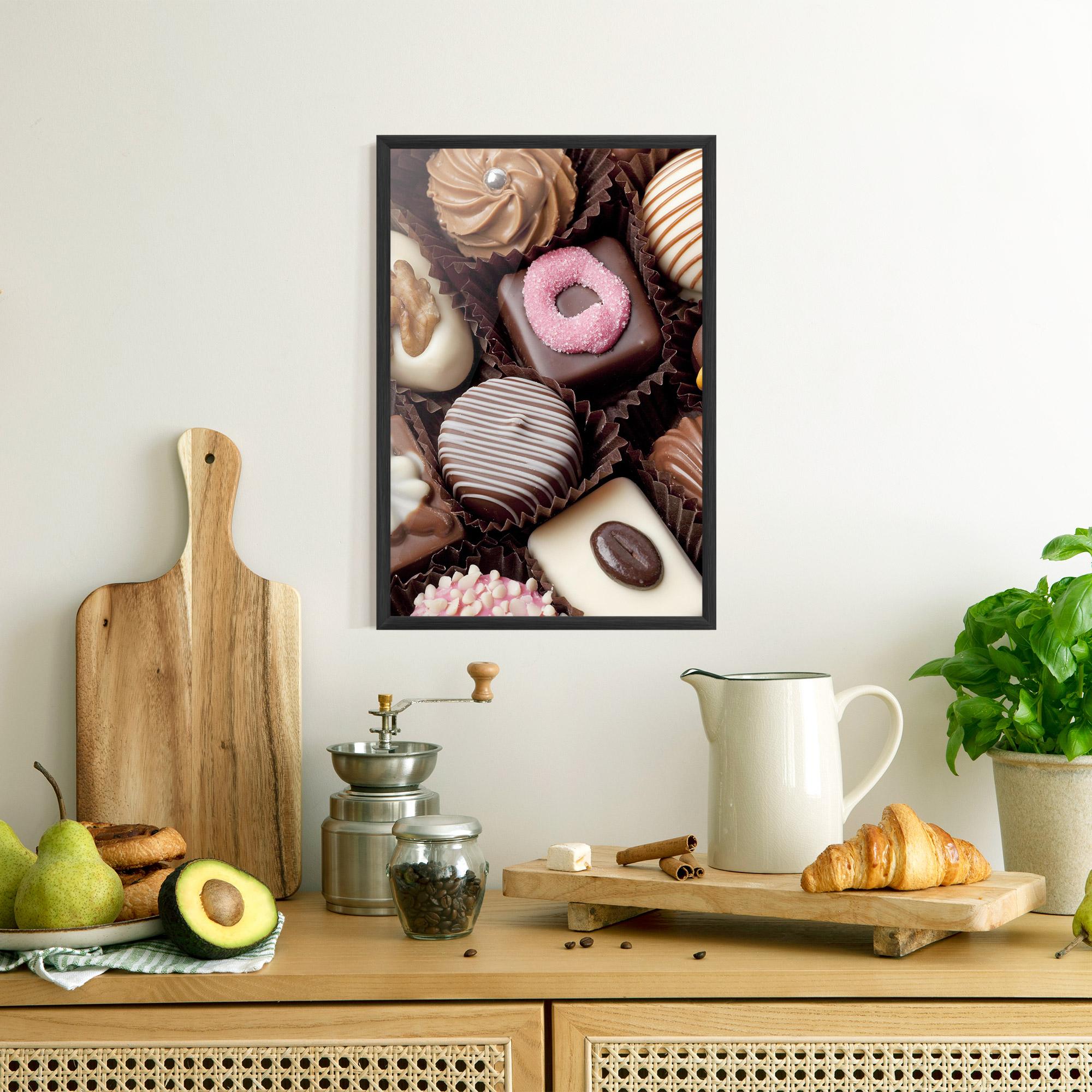 Plakat w Ramie Chocolate Bonbons mockup 8