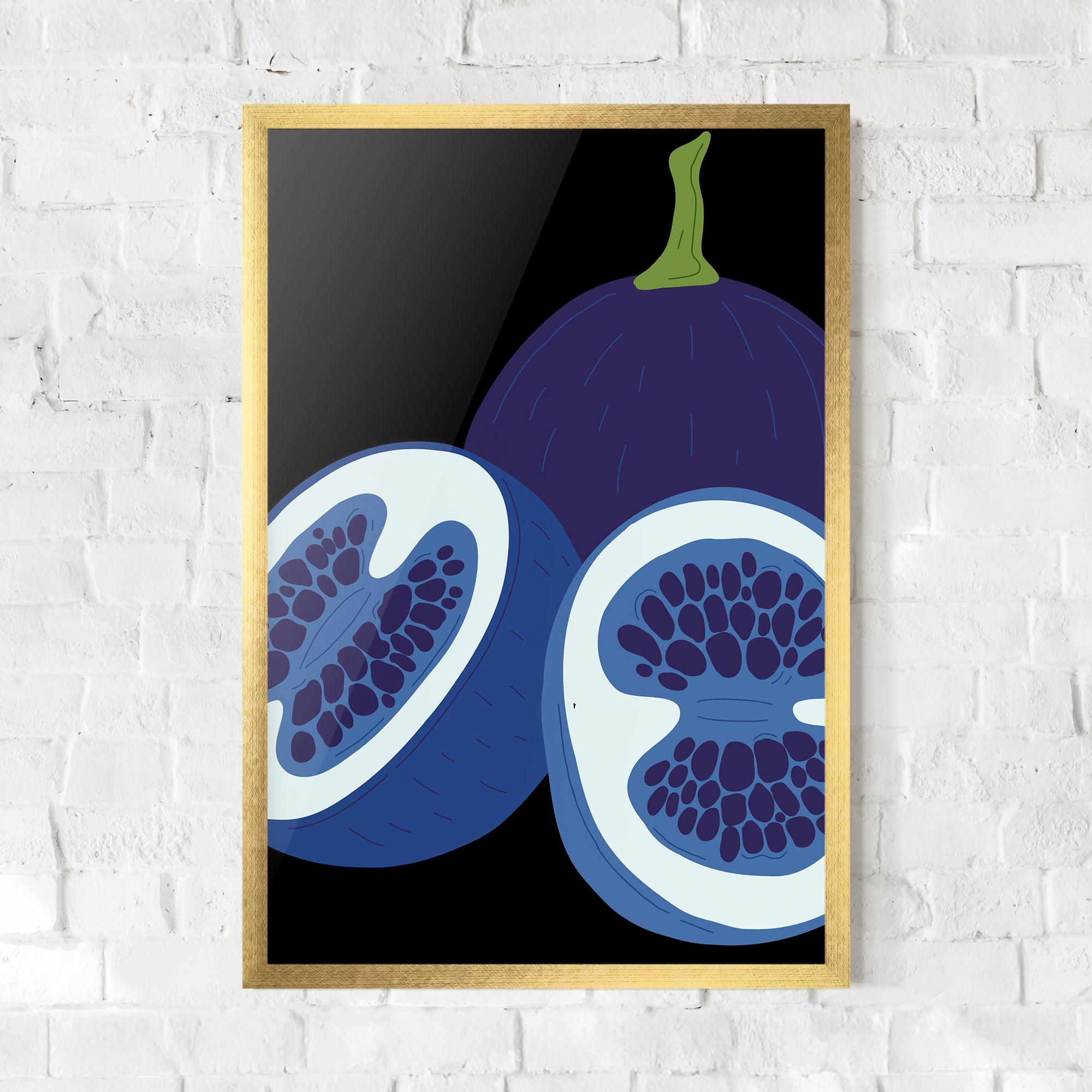 Plakat w Ramie Purple Fruit mockup 0