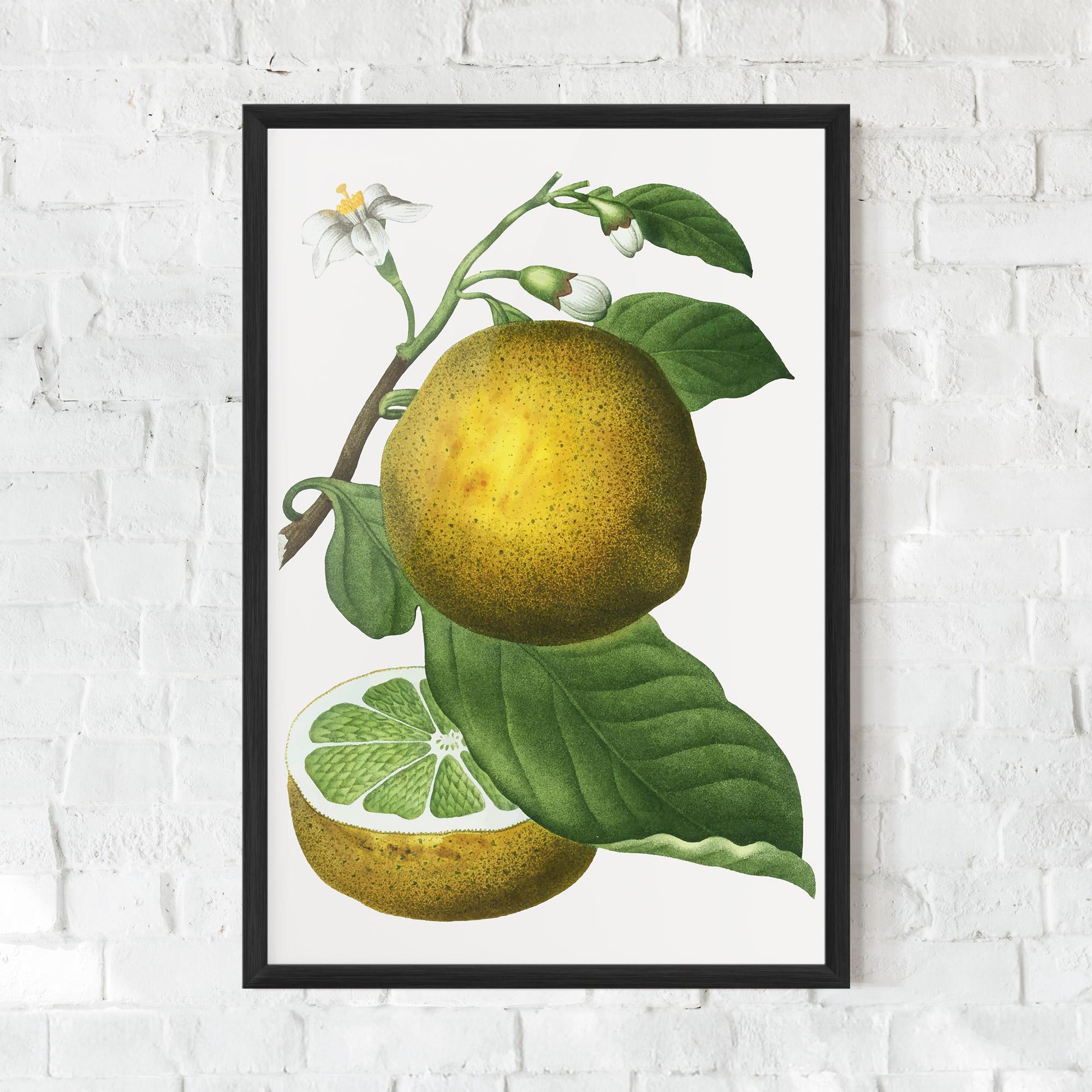 Plakat w Ramie Lime Flower mockup 0
