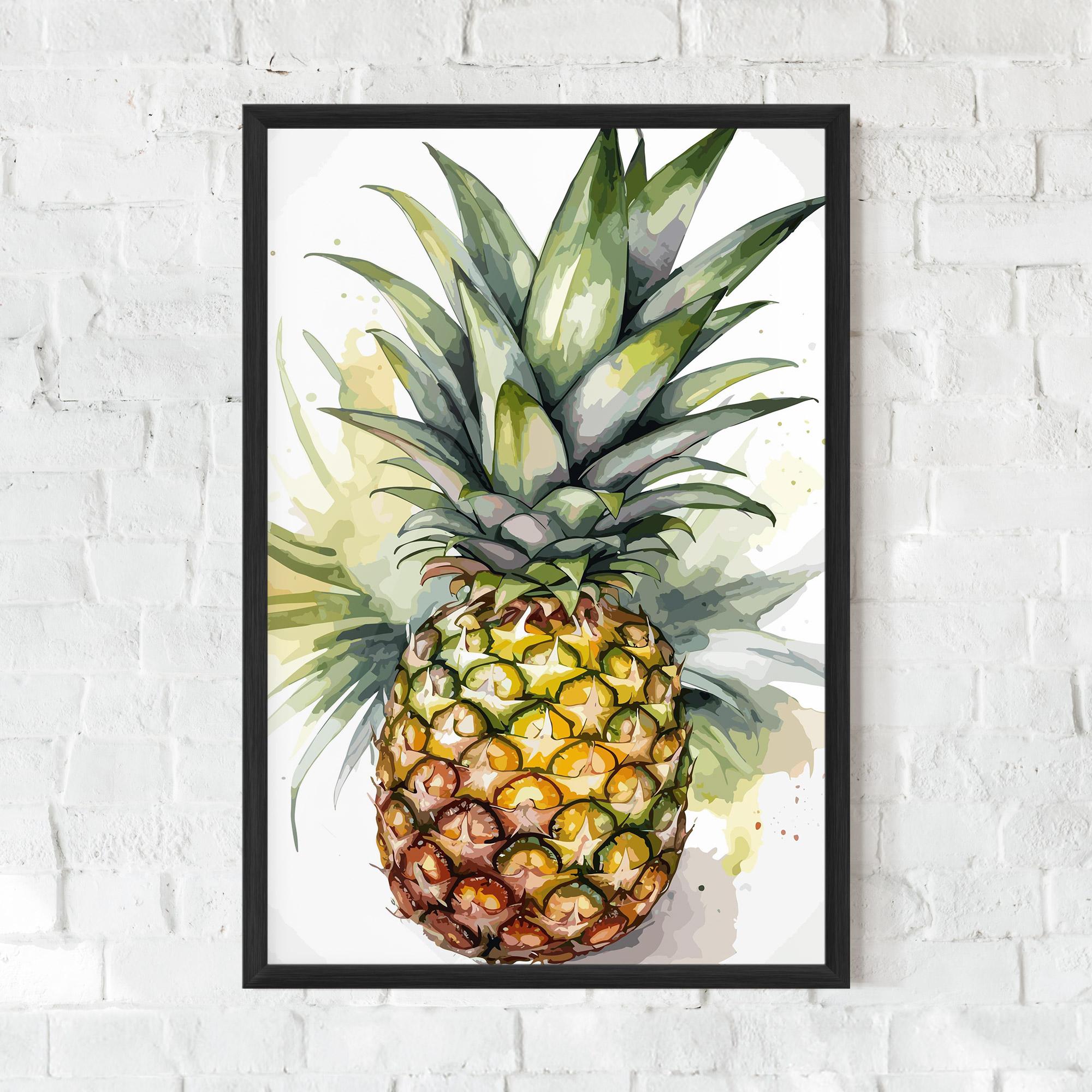 Plakat w Ramie Pineapple mockup 0