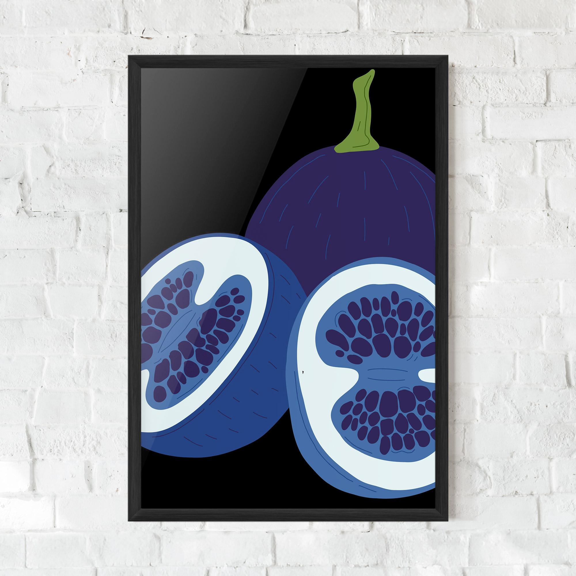 Plakat w Ramie Purple Fruit mockup 0