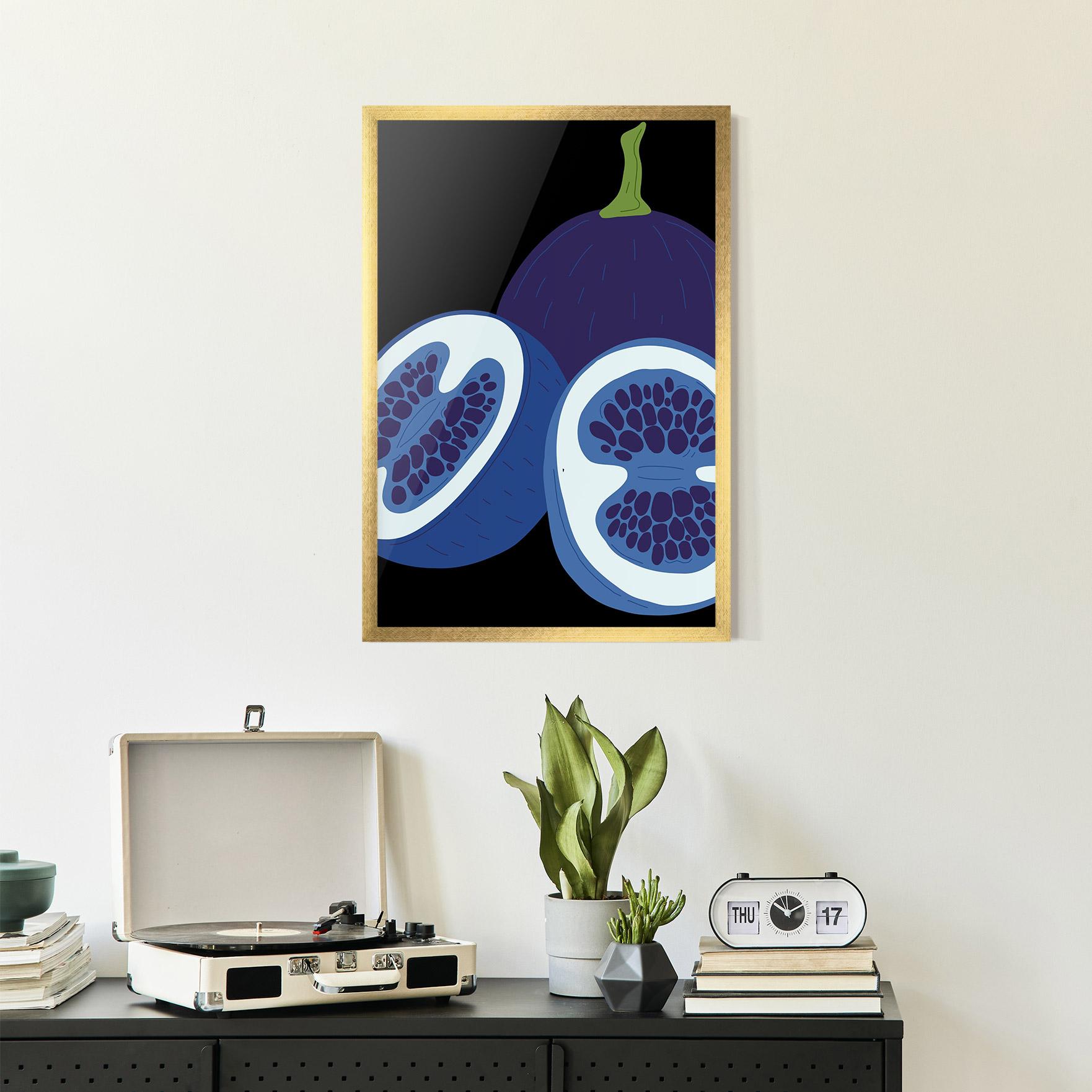 Plakat w Ramie Purple Fruit mockup 2