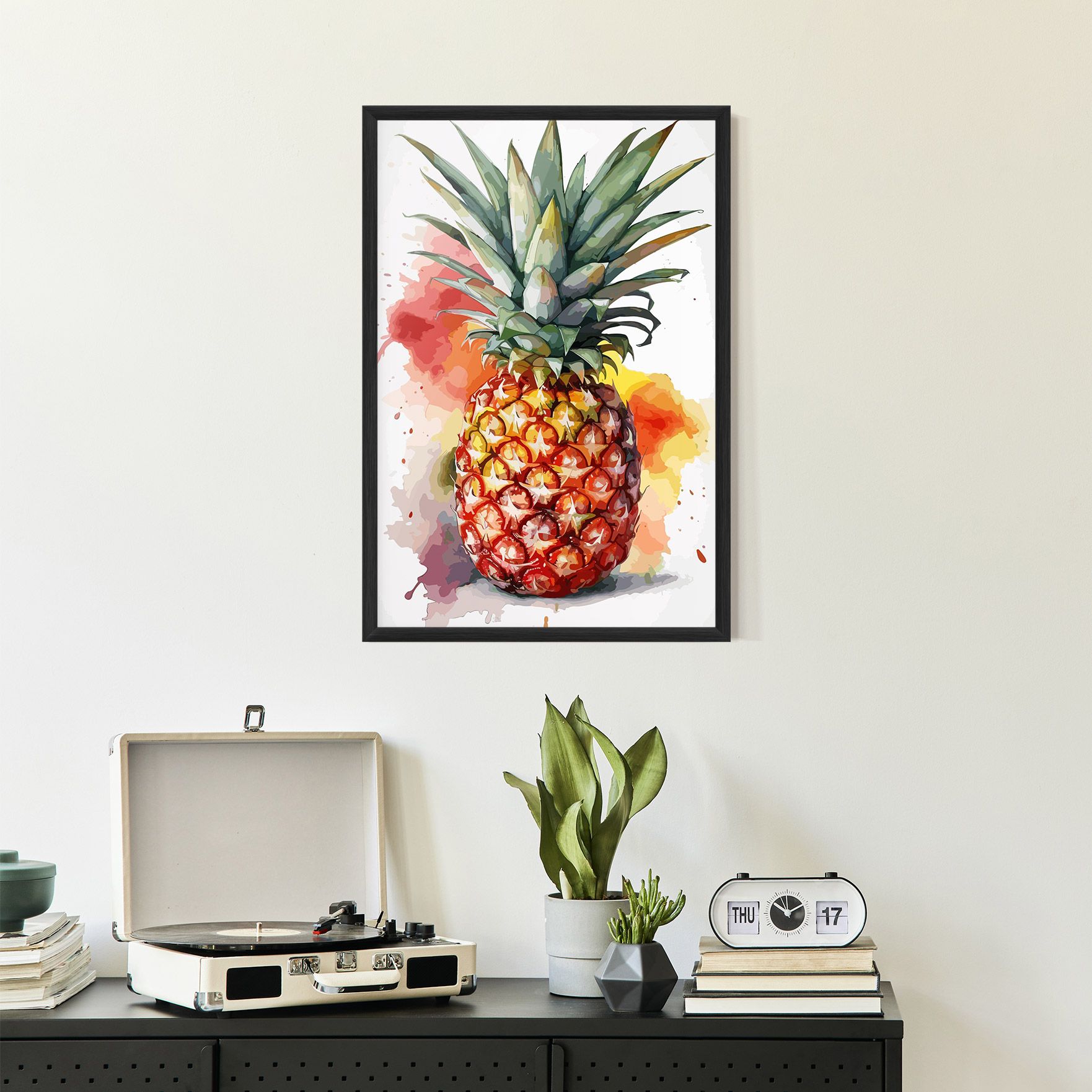 Pineapple Watercolor mockup 2