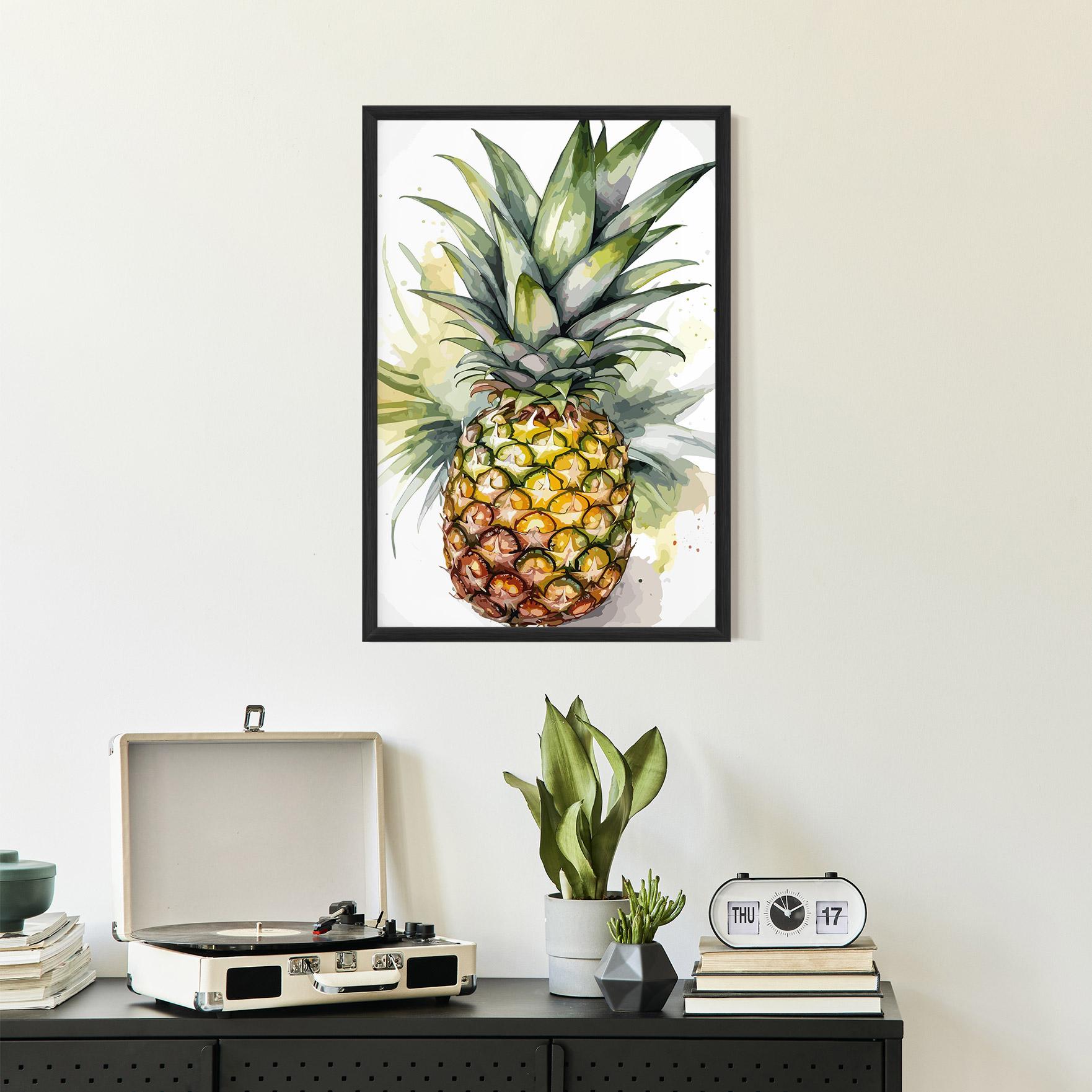 Plakat w Ramie Pineapple mockup 2