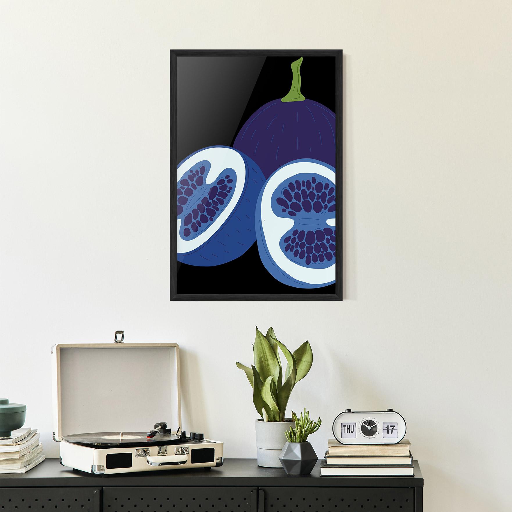 Plakat w Ramie Purple Fruit mockup 2