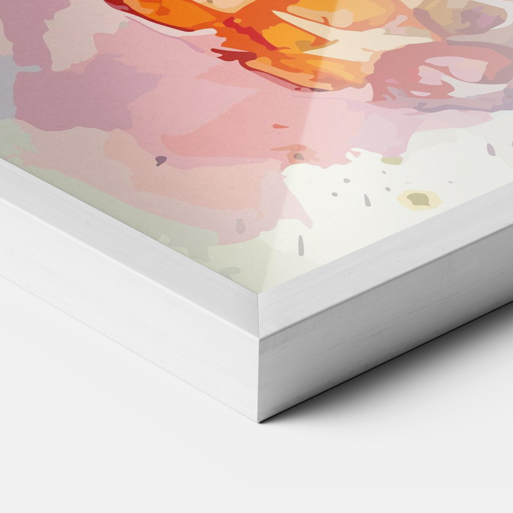 Plakat w Ramie Colorful Pineapple mockup 3