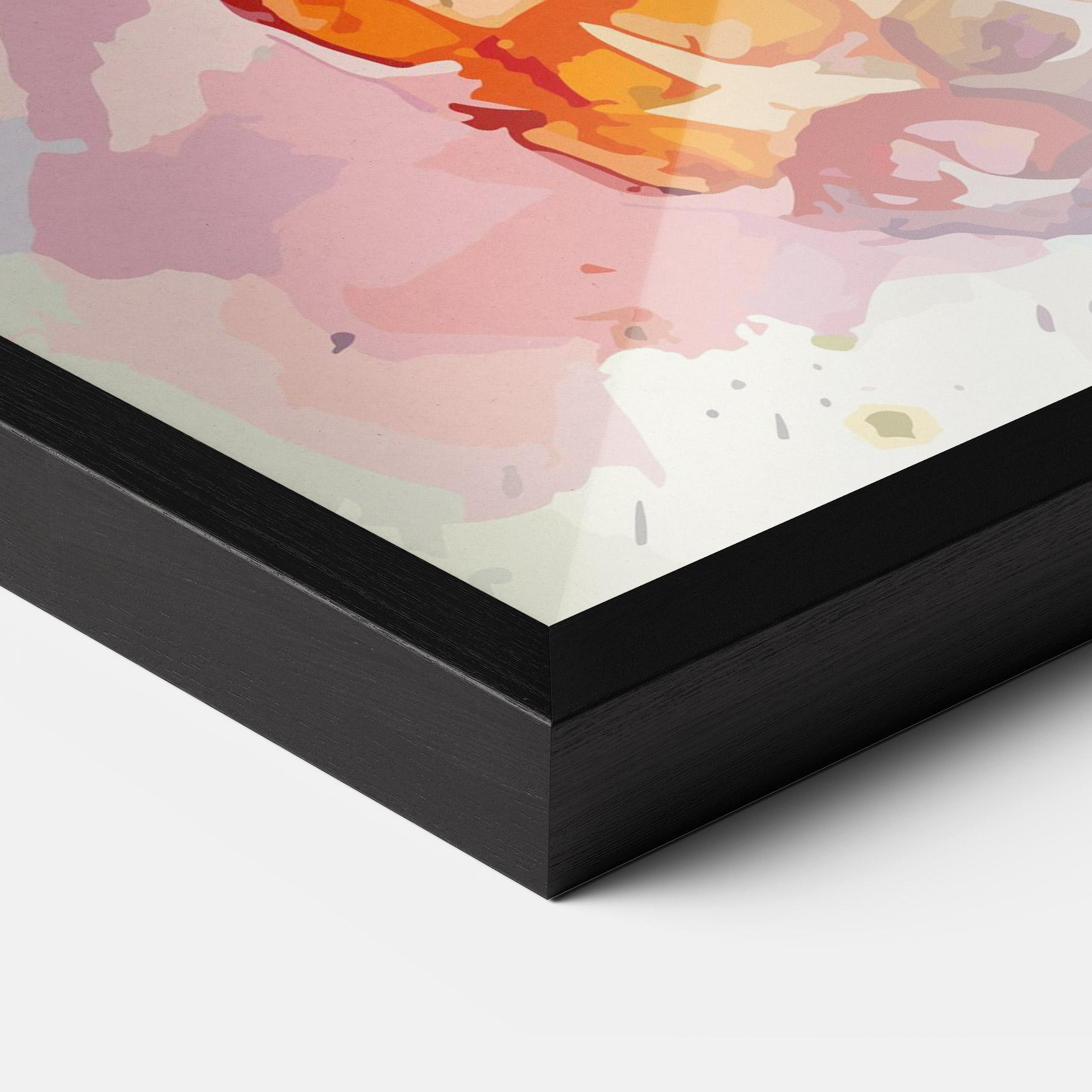 Plakat w Ramie Colorful Pineapple mockup 3