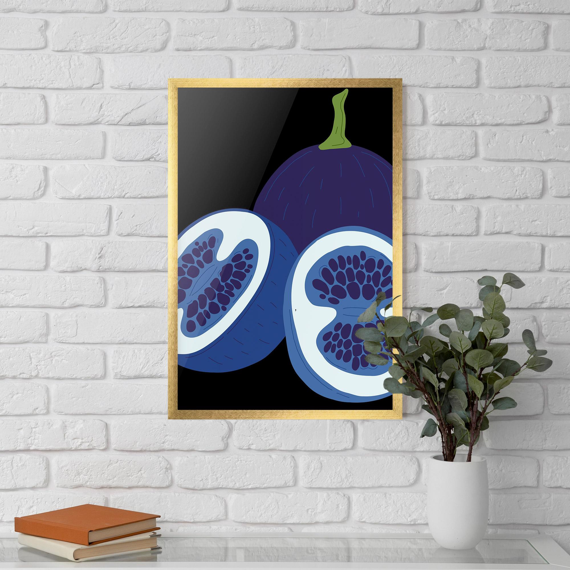 Plakat w Ramie Purple Fruit mockup 5