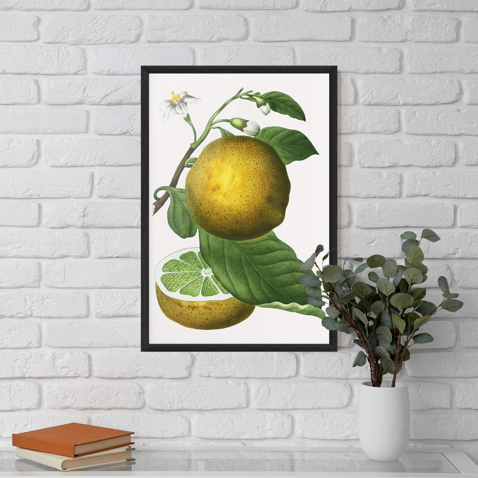 Plakat w Ramie Lime Flower mockup 5