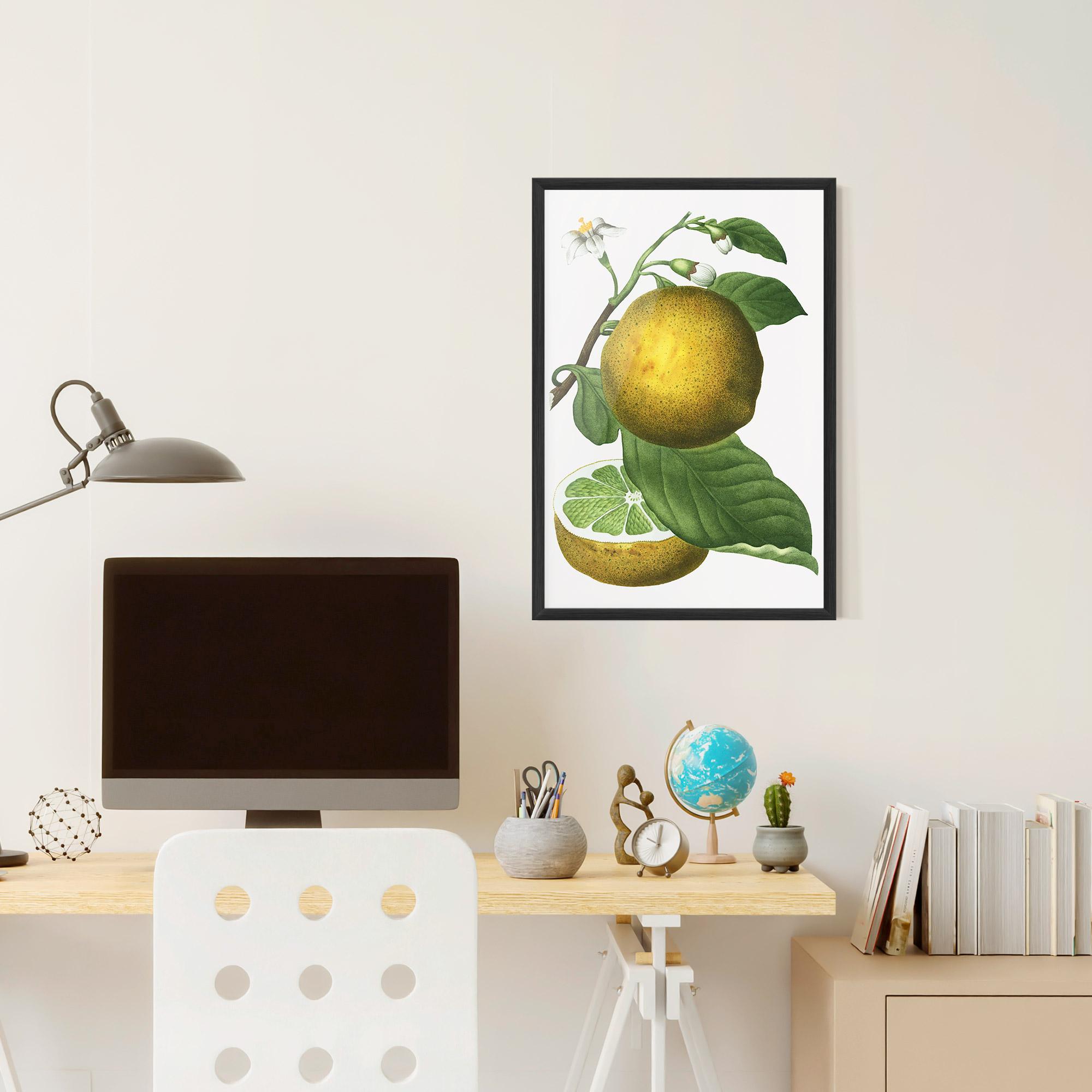 Plakat w Ramie Lime Flower mockup 6