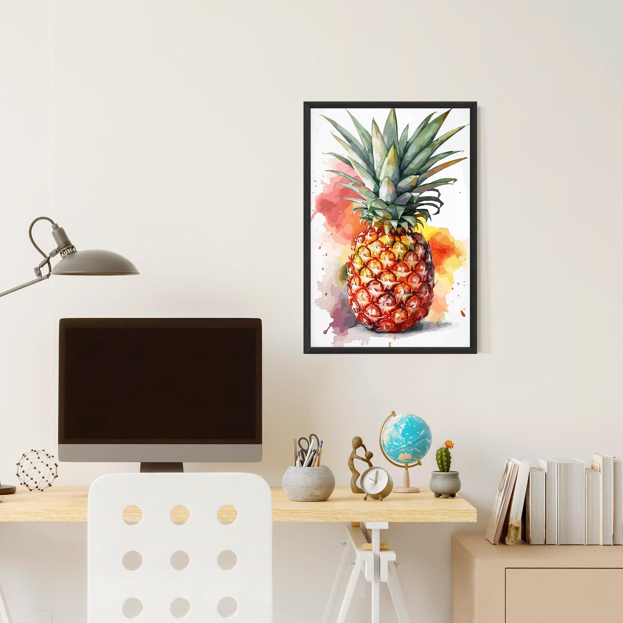 Plakat w Ramie Pineapple Watercolor mockup 6