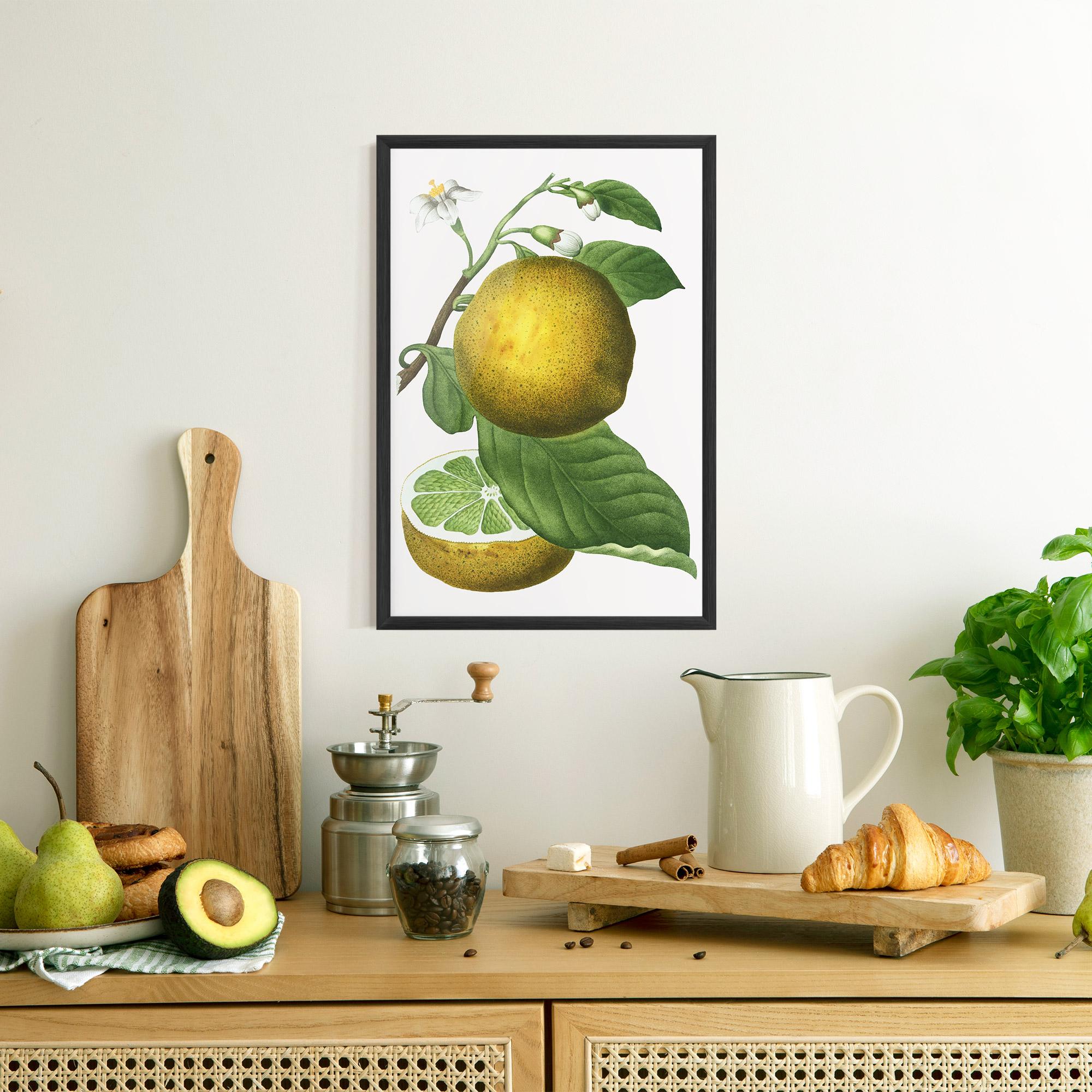 Plakat w Ramie Lime Flower mockup 8