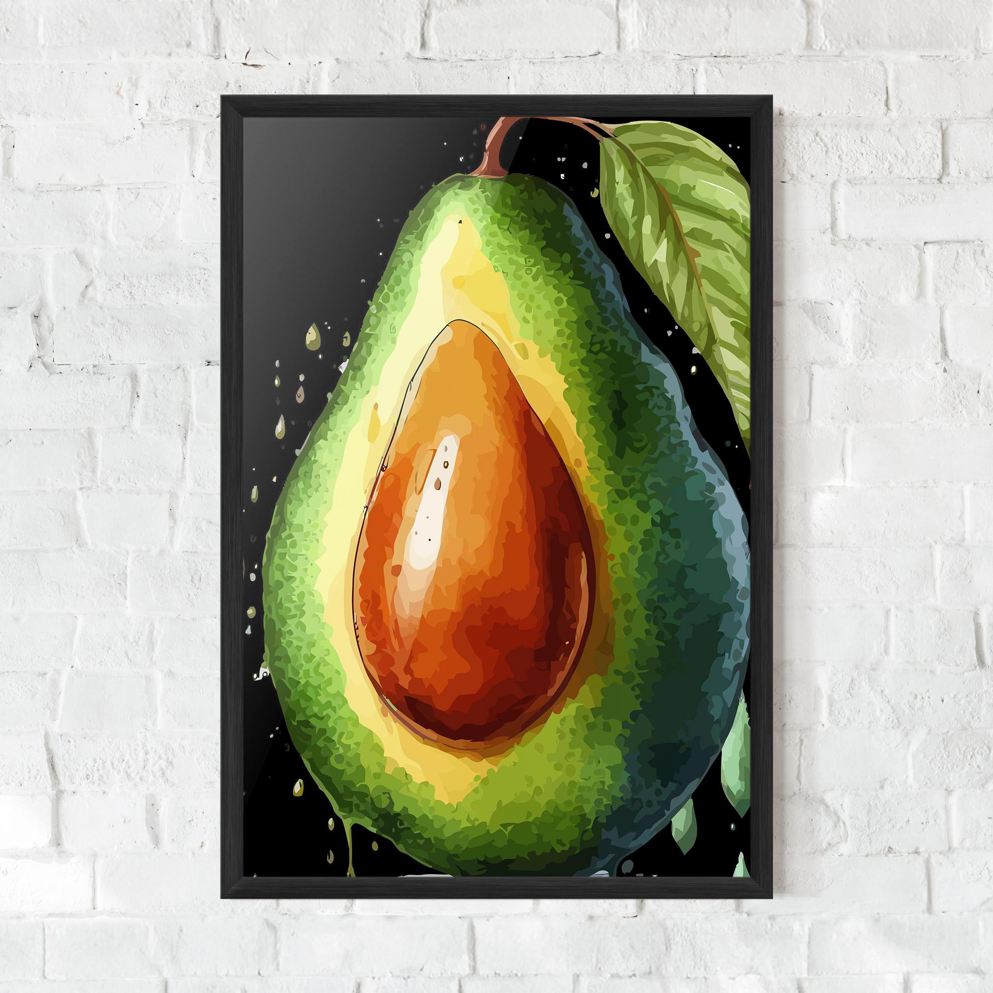Plakat w Ramie Avocado Art mockup 0